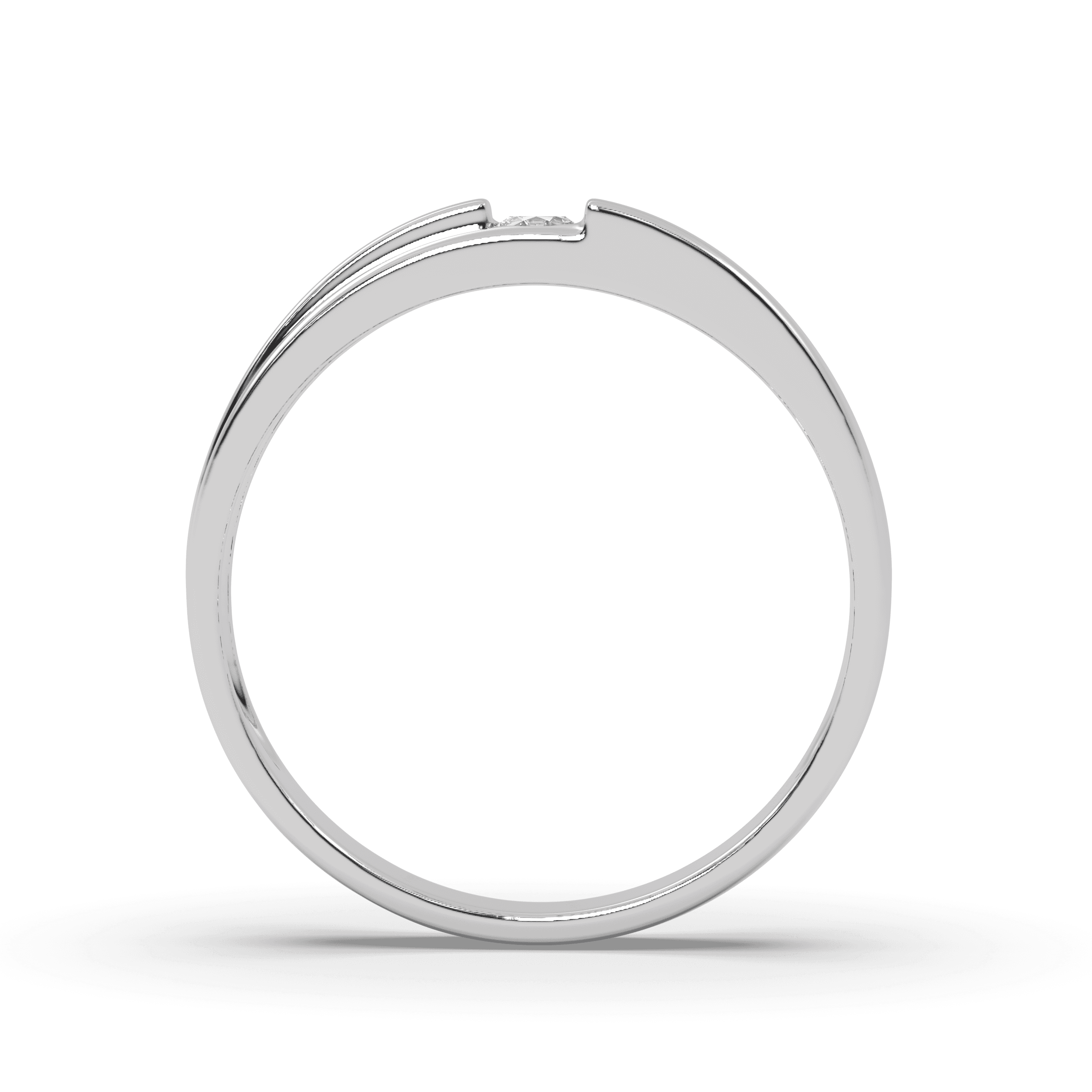 Twin Soul Silver Couple Ring , 13