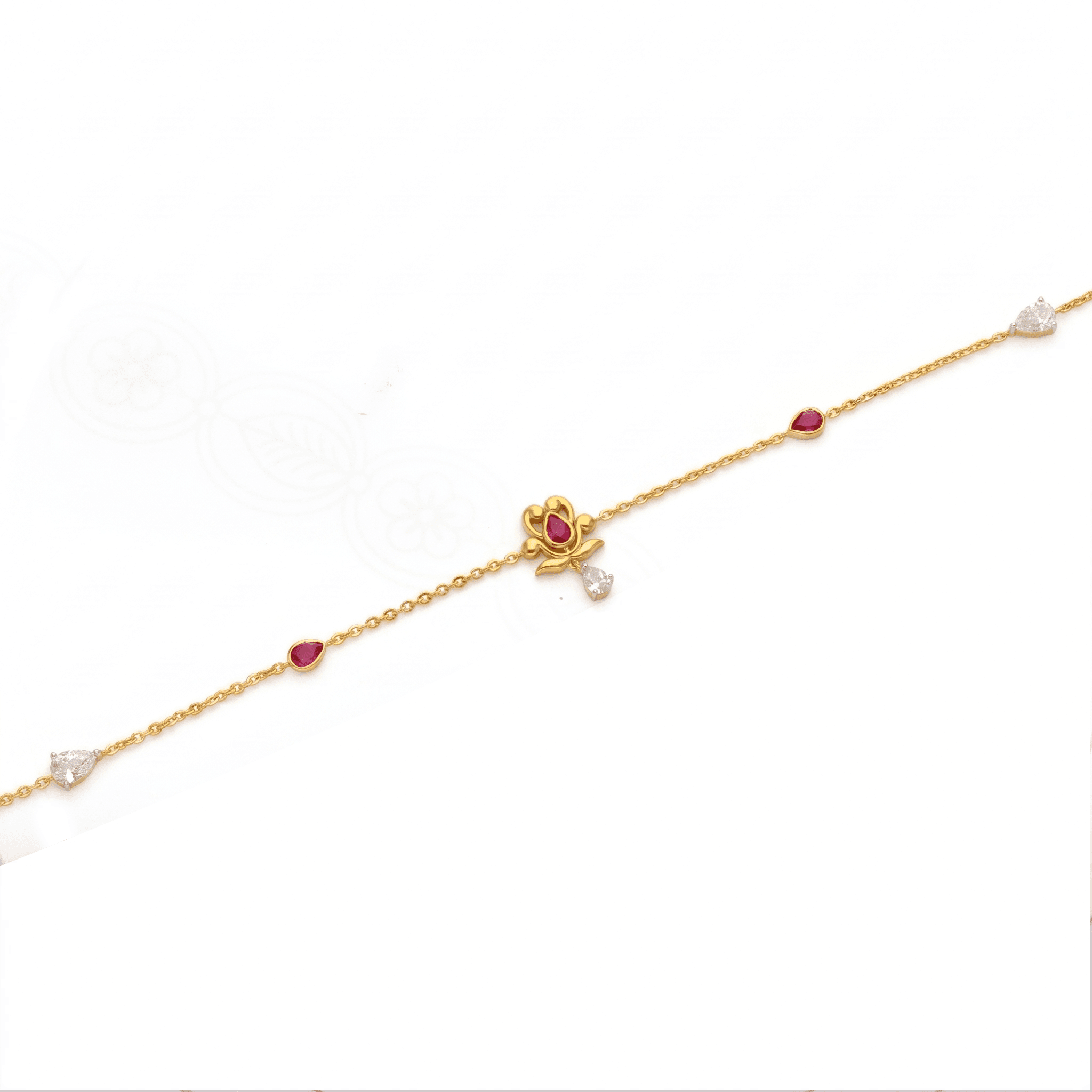Ruby Drop Anklet. , 