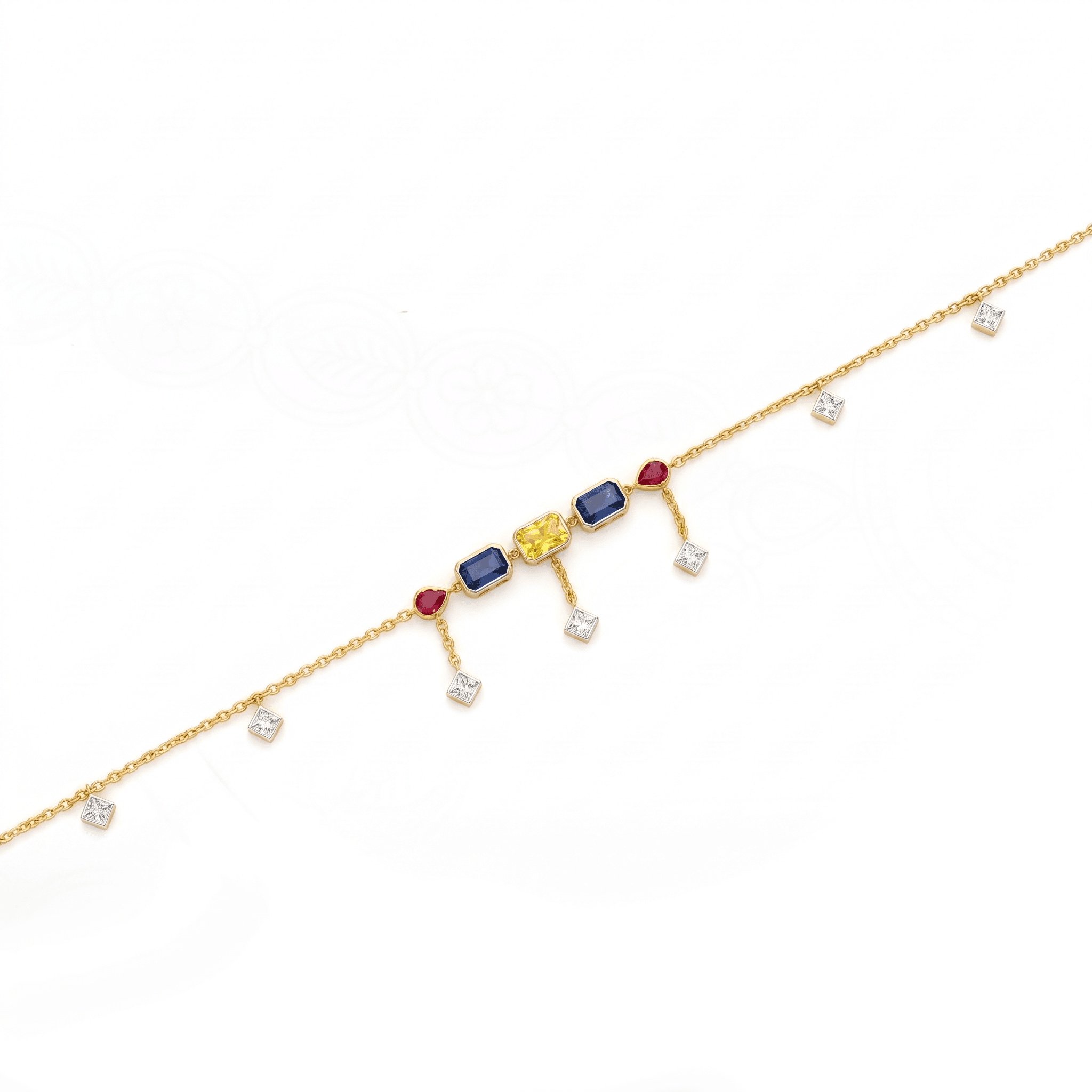 Gold vermeil anklet. , 
