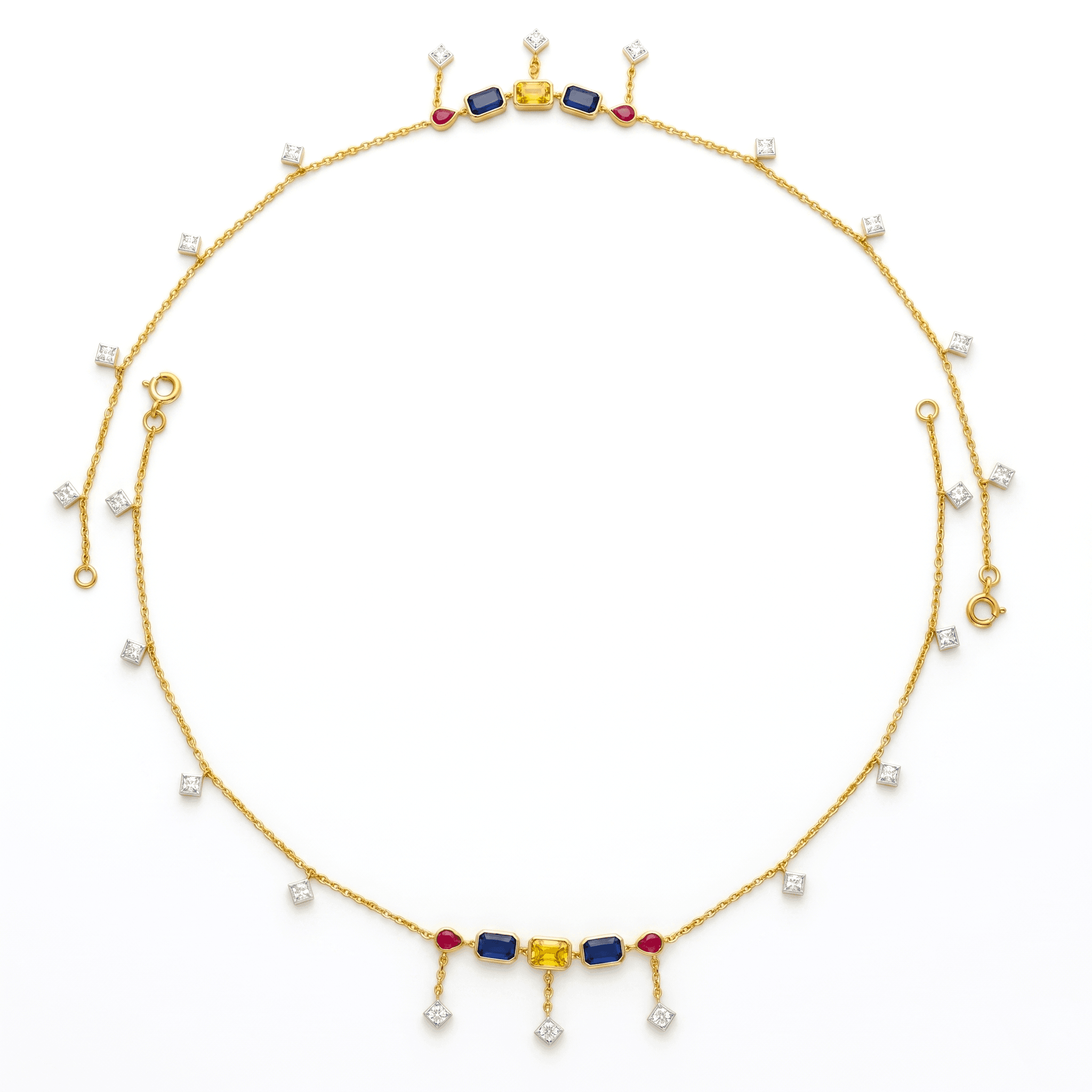 Gold vermeil anklet. , 