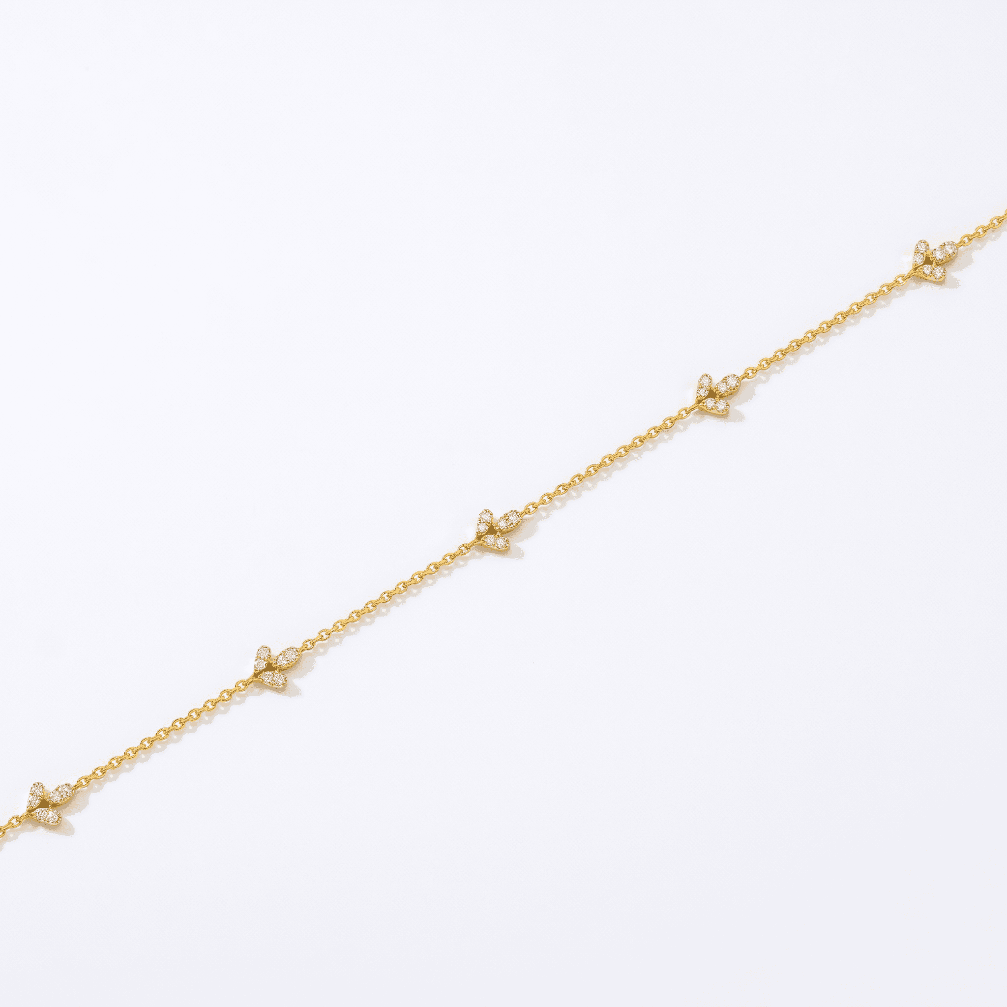 Dainty Sapphire Blue Vermeil Gold Anklet. , 