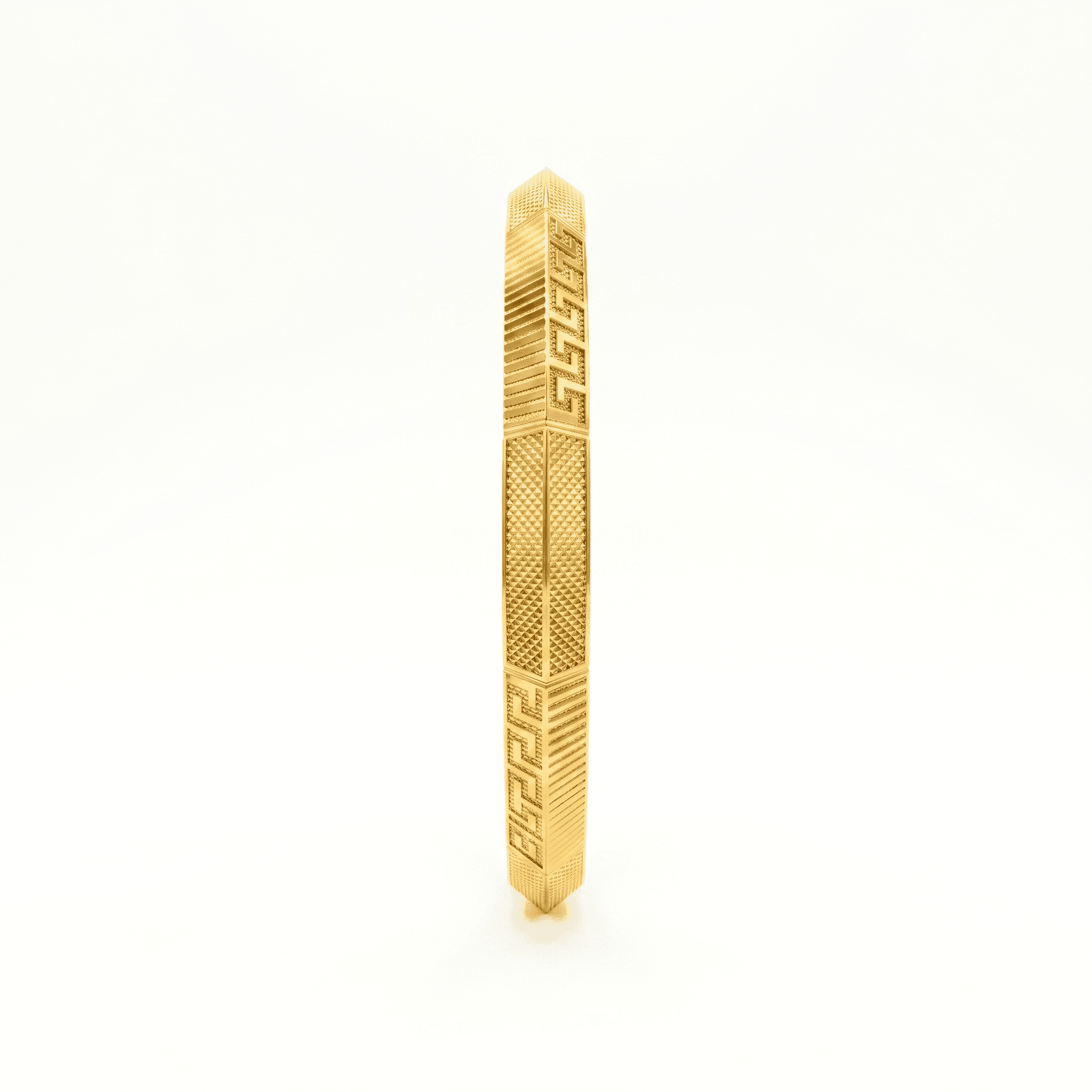Royal Greek Key Men's Bangle , 2.7