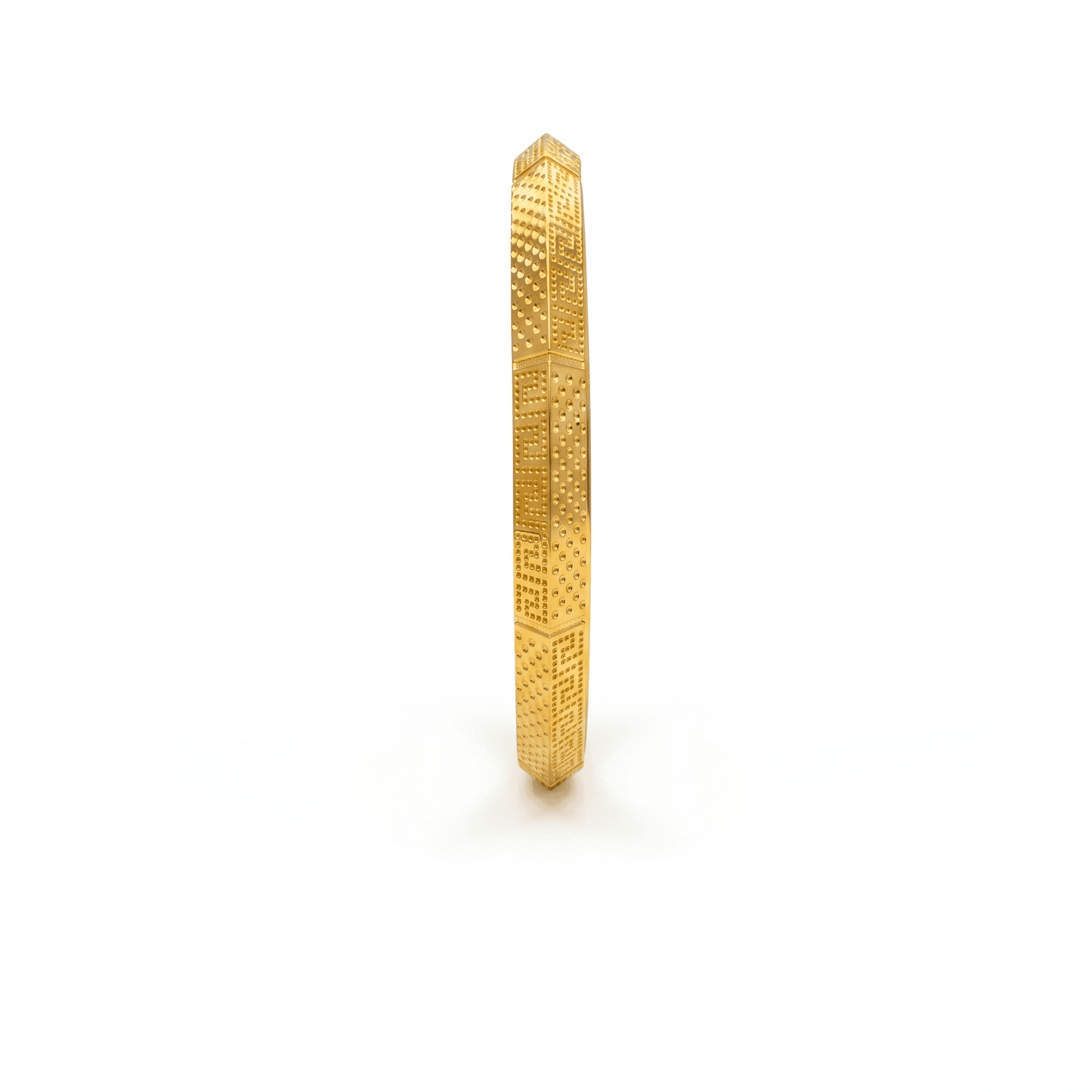 Geometric Dotted Men's Bangle , 2.7
