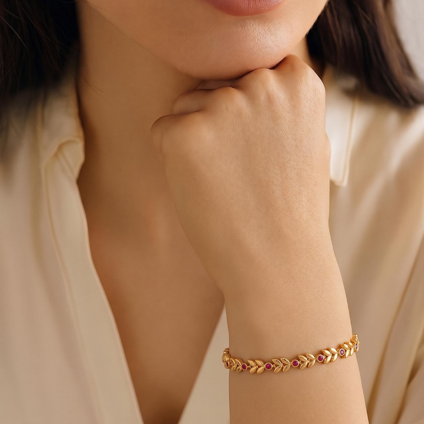 Golden Leaf Bracelet , 