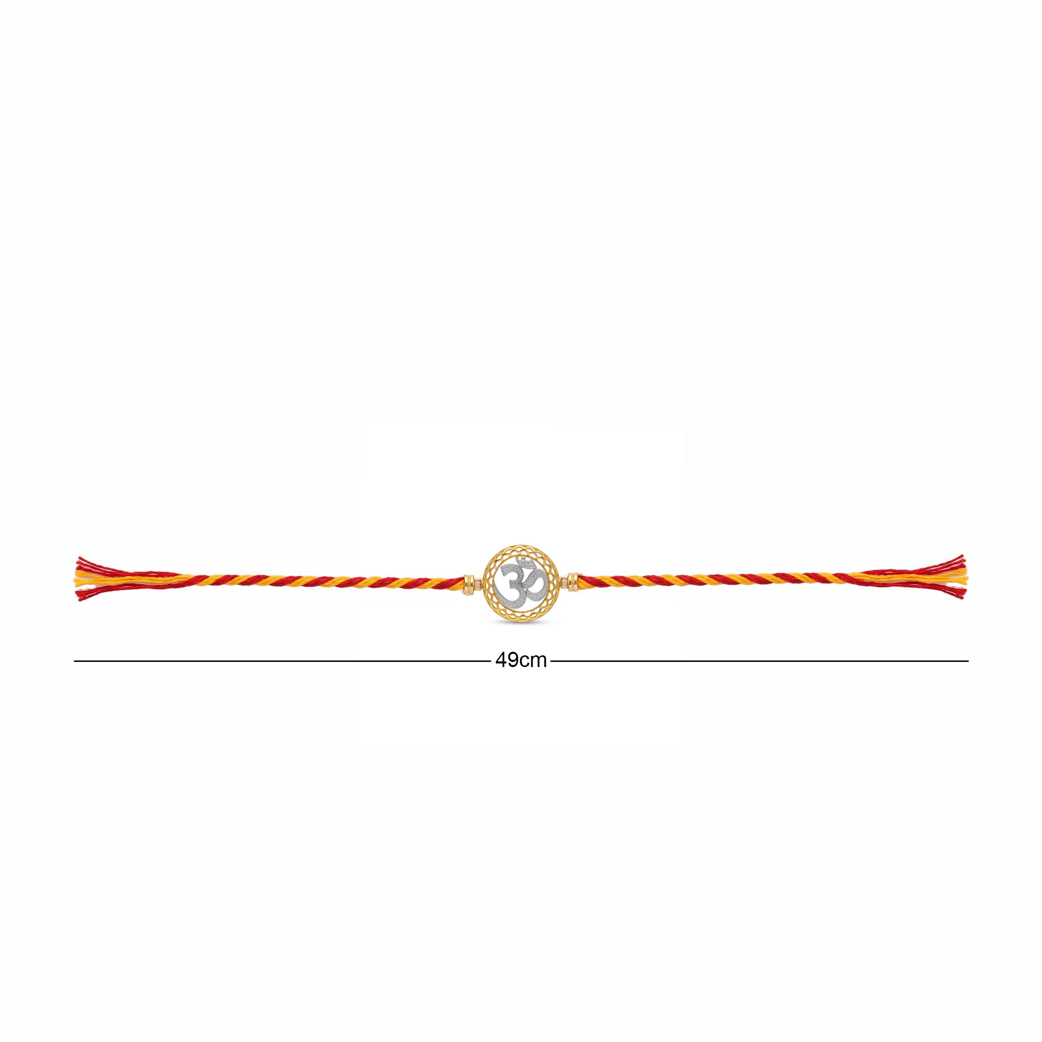 Two-Tone Sacred Om Chakra Rakhi , 