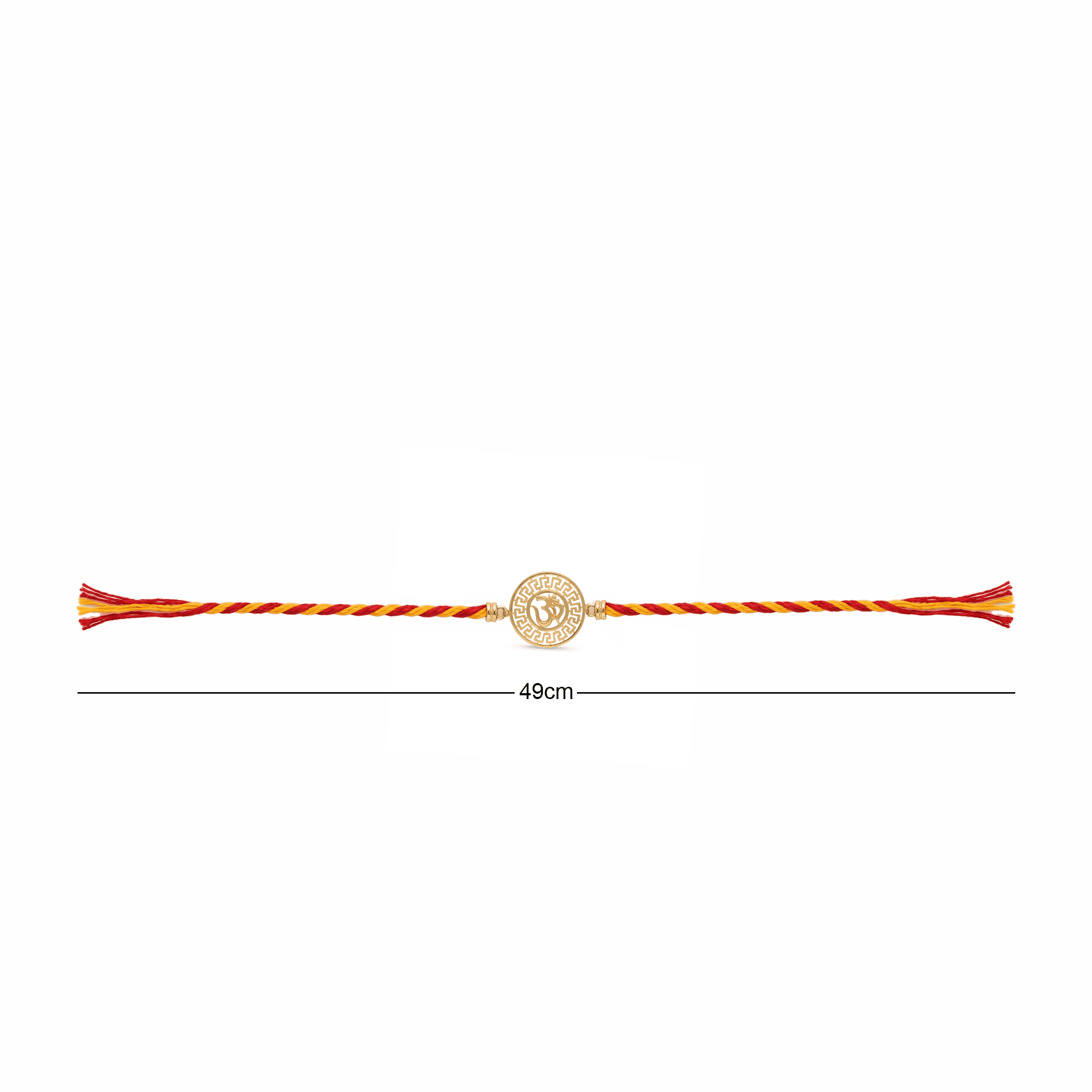 Sacred Om Greek Key Pattern Rakhi , 