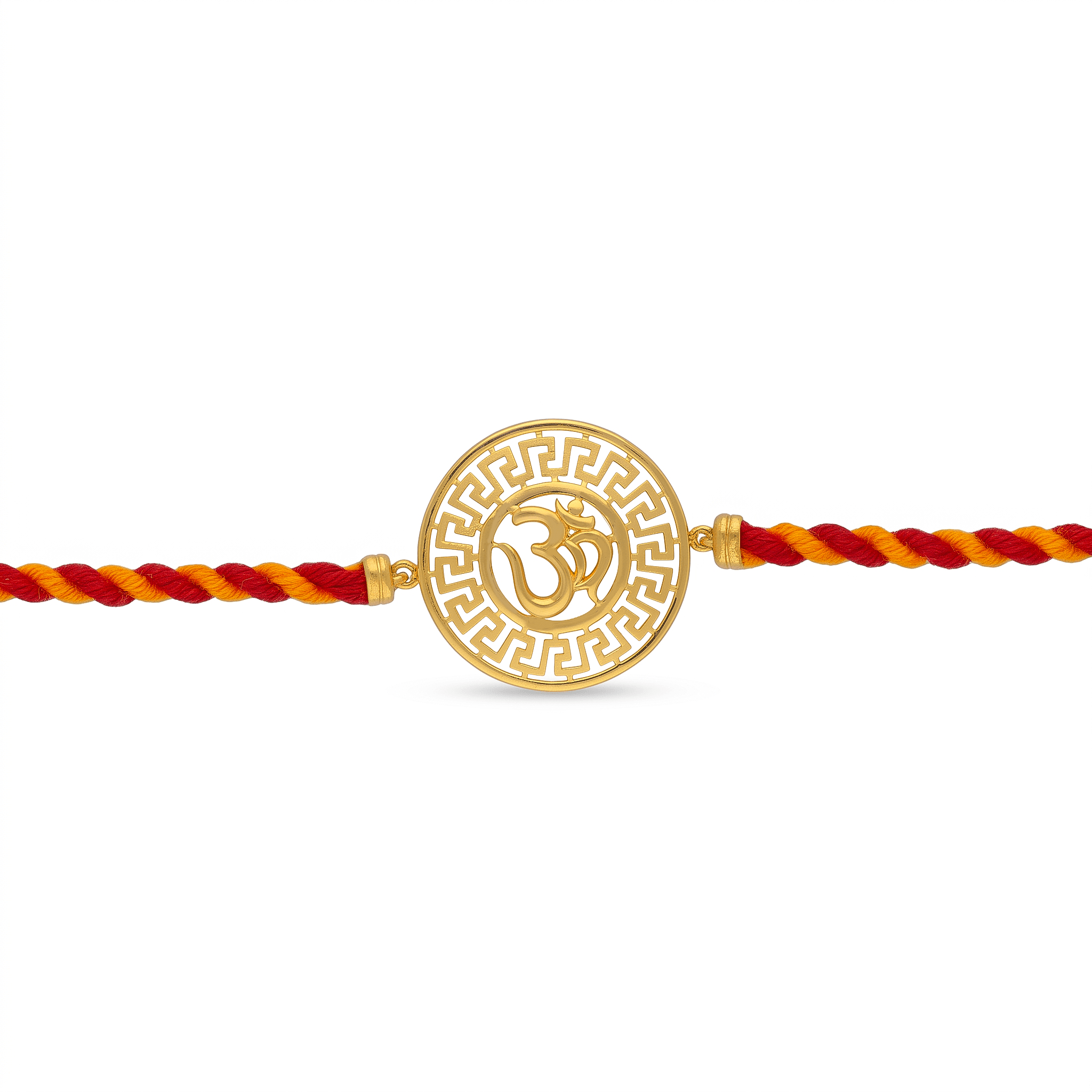 Sacred Om Greek Key Pattern Rakhi , 