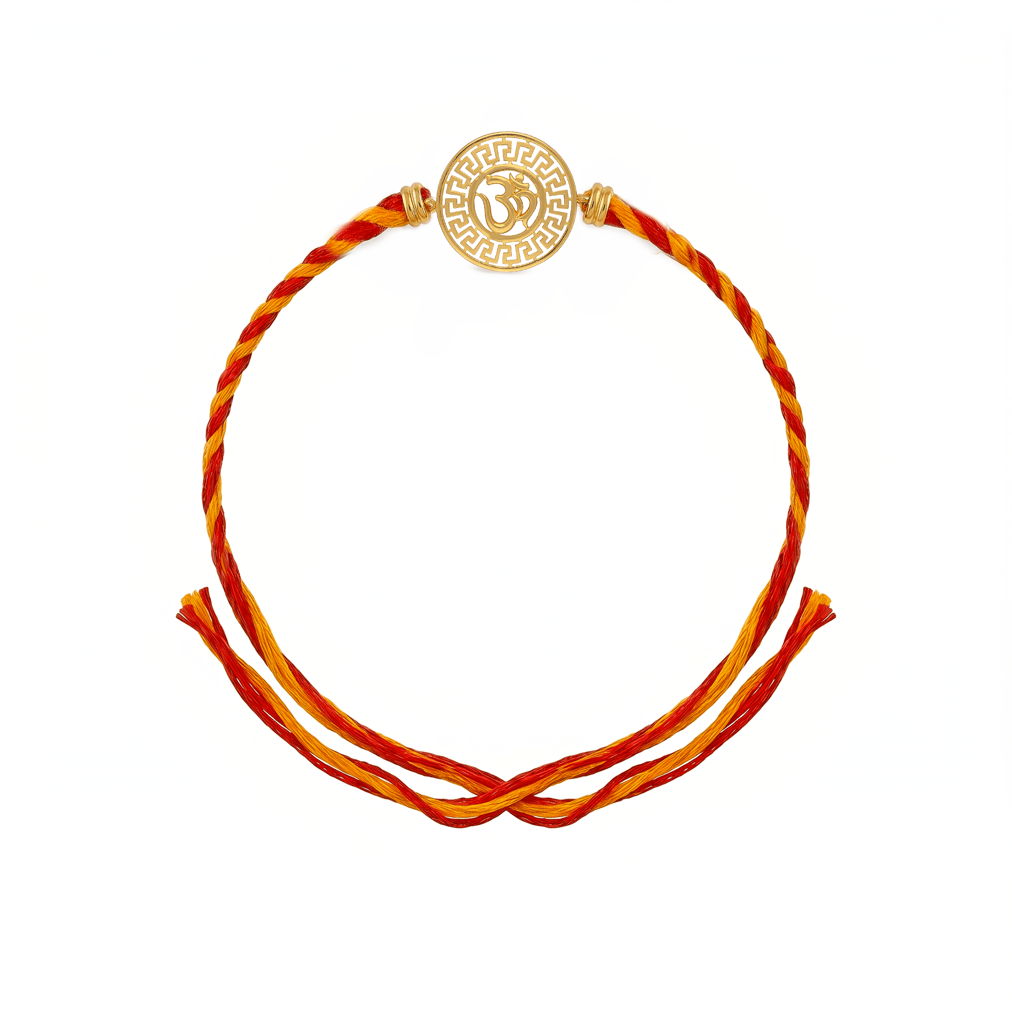 Sacred Om Greek Key Pattern Rakhi , 
