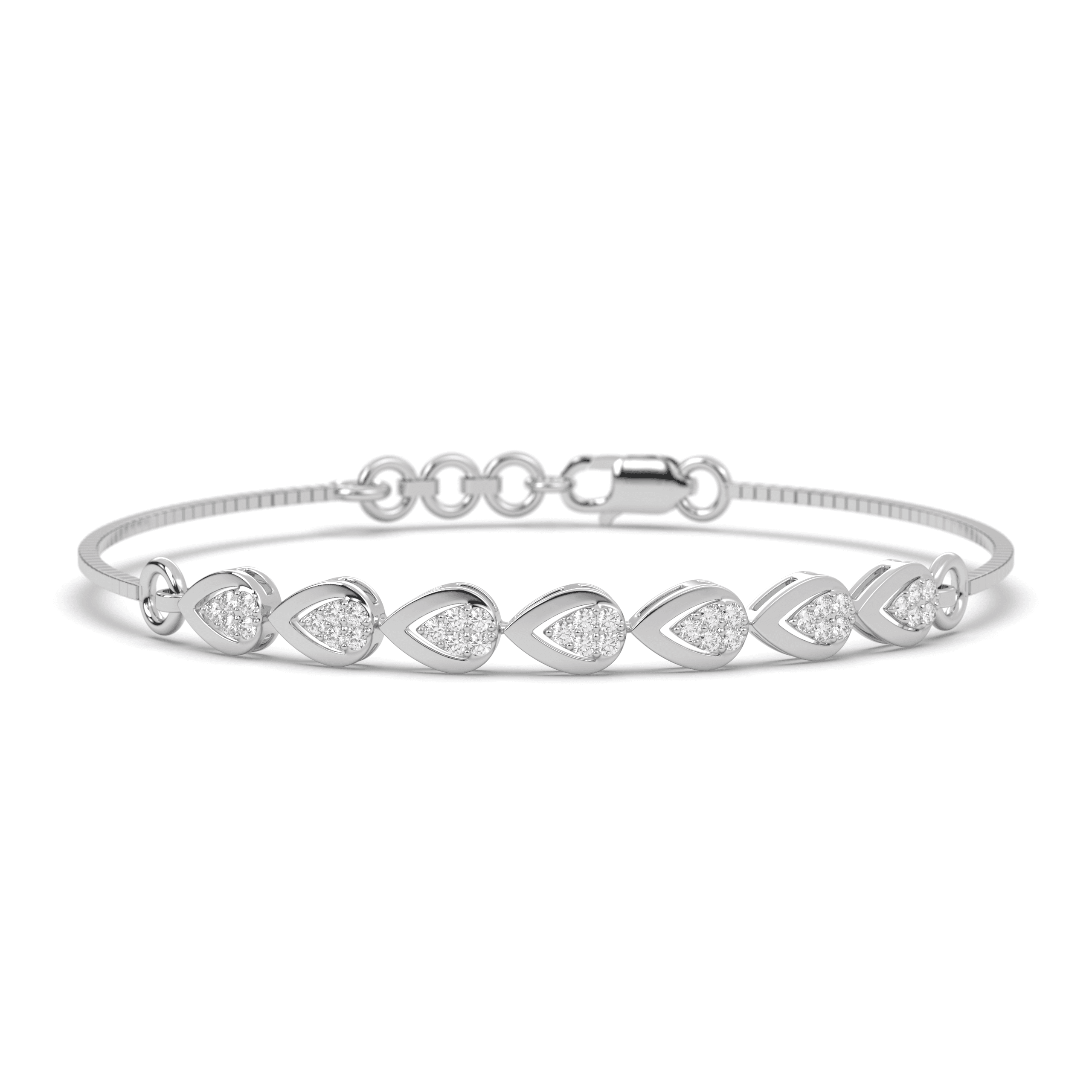 Silver Bead Chain Bracelet ,