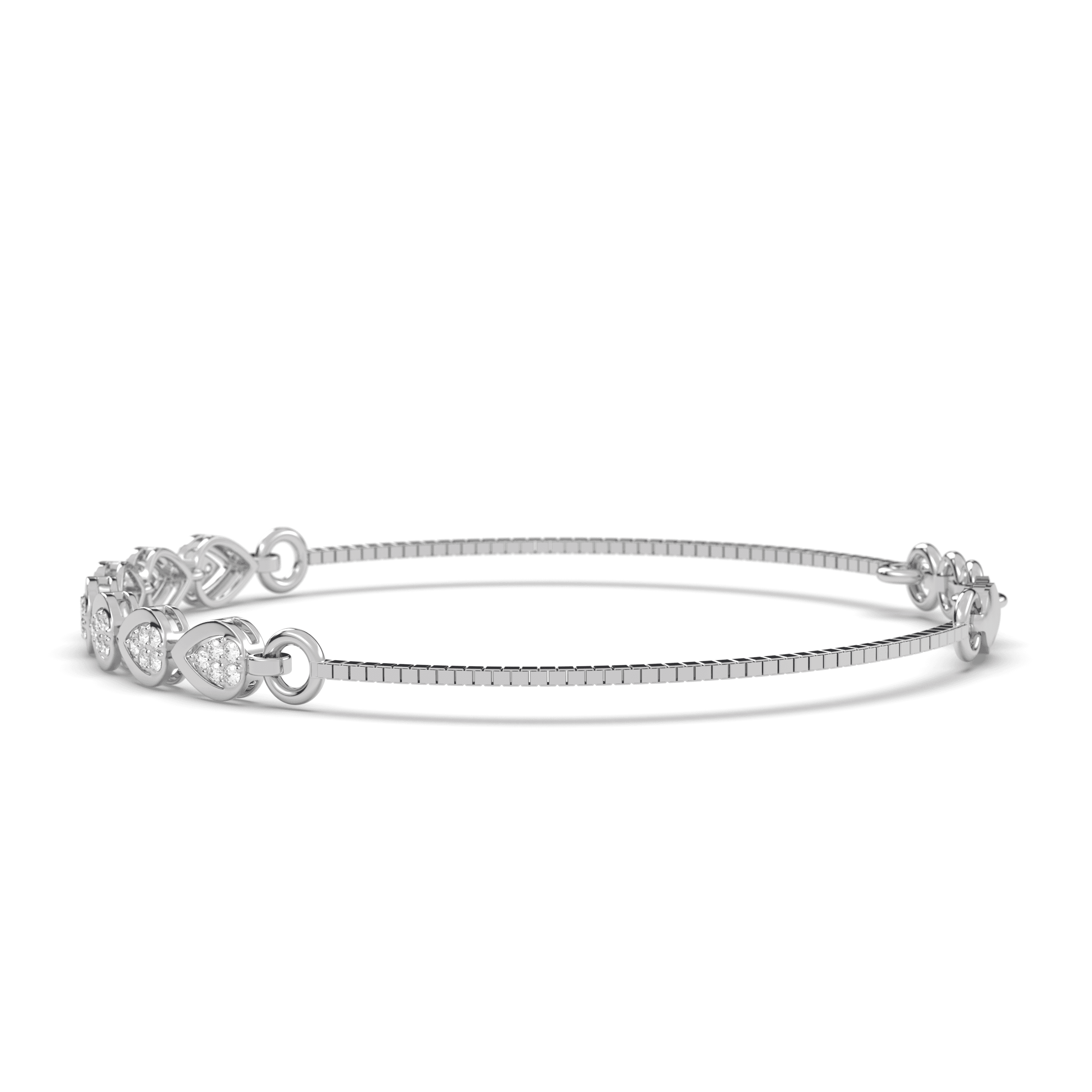 Silver Bead Chain Bracelet ,
