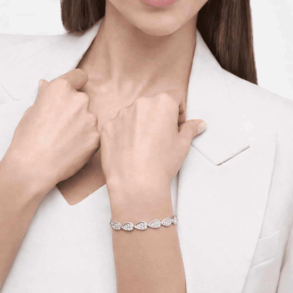 Silver Bead Chain Bracelet ,