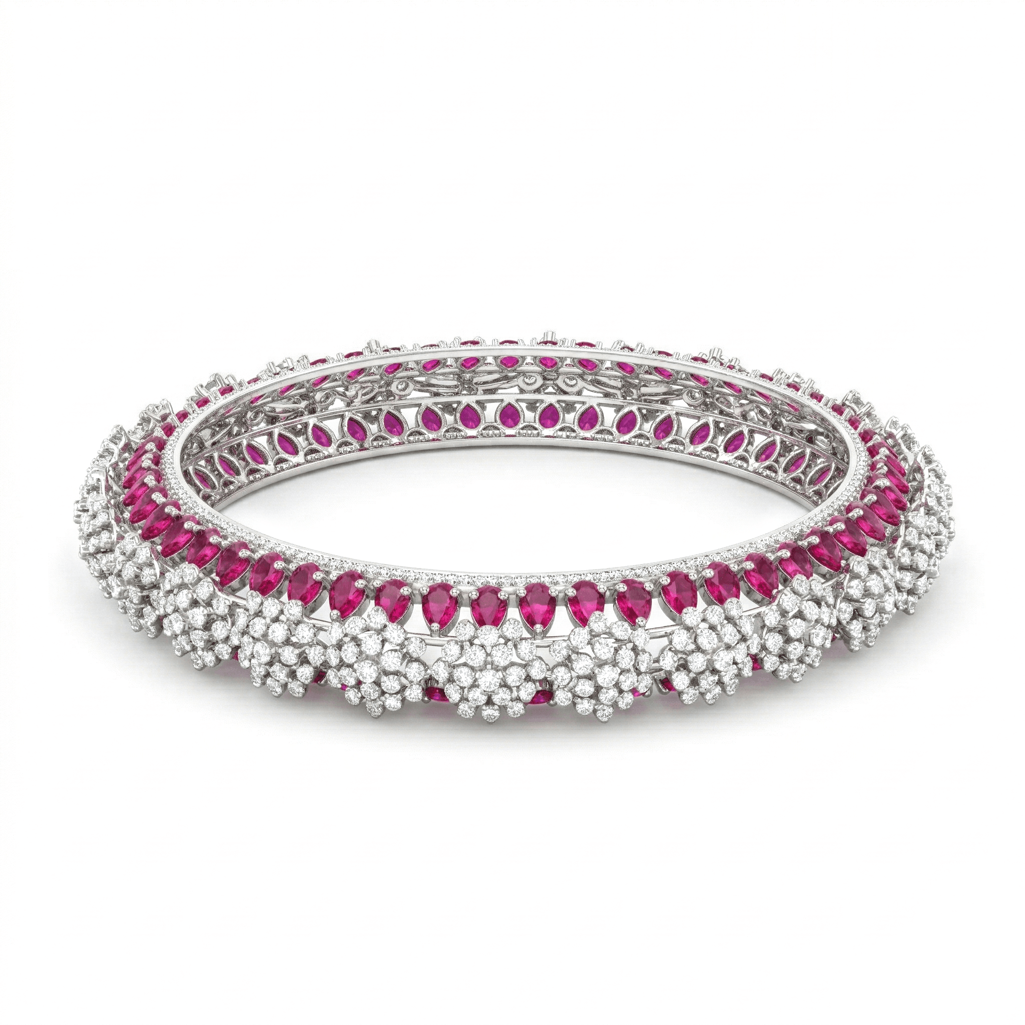 Royal RubyLattice Bangle , 2.3