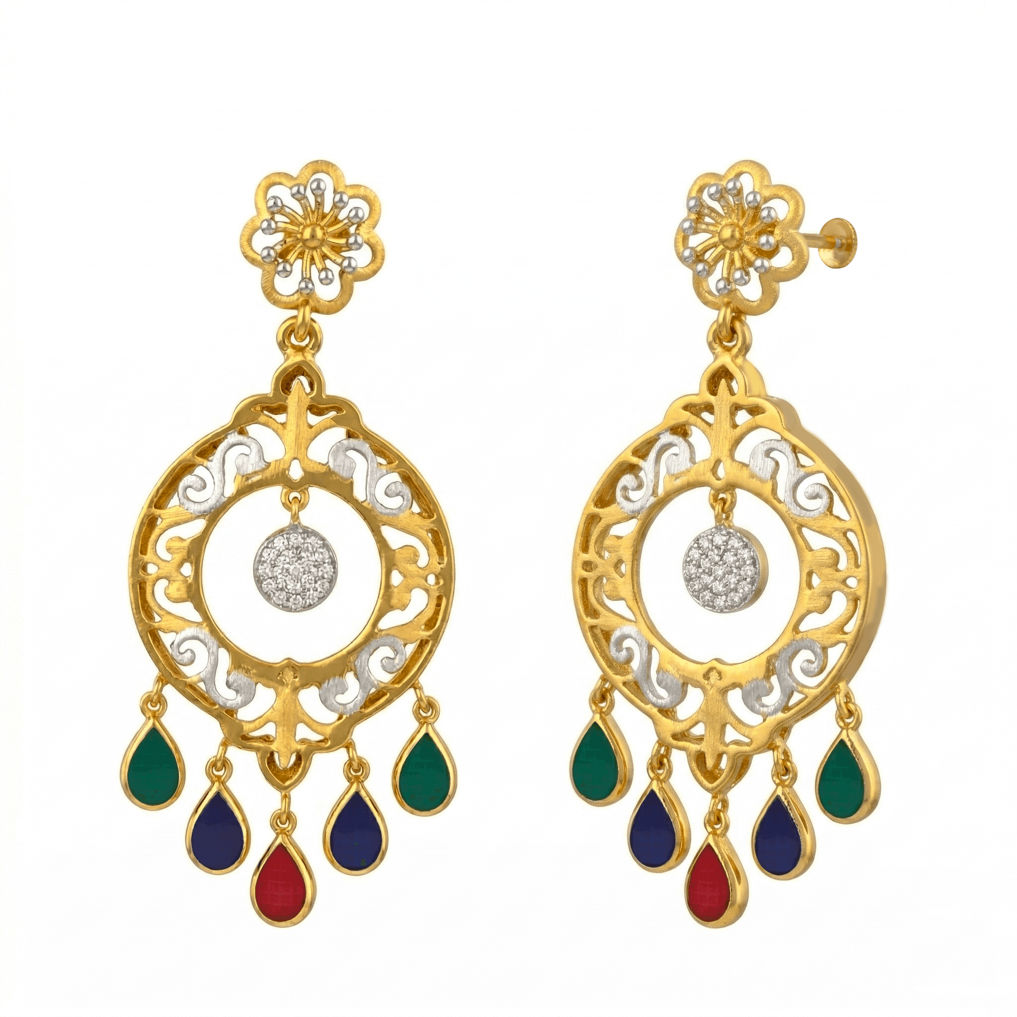 Festive Filigree Chandbalis , South Screw