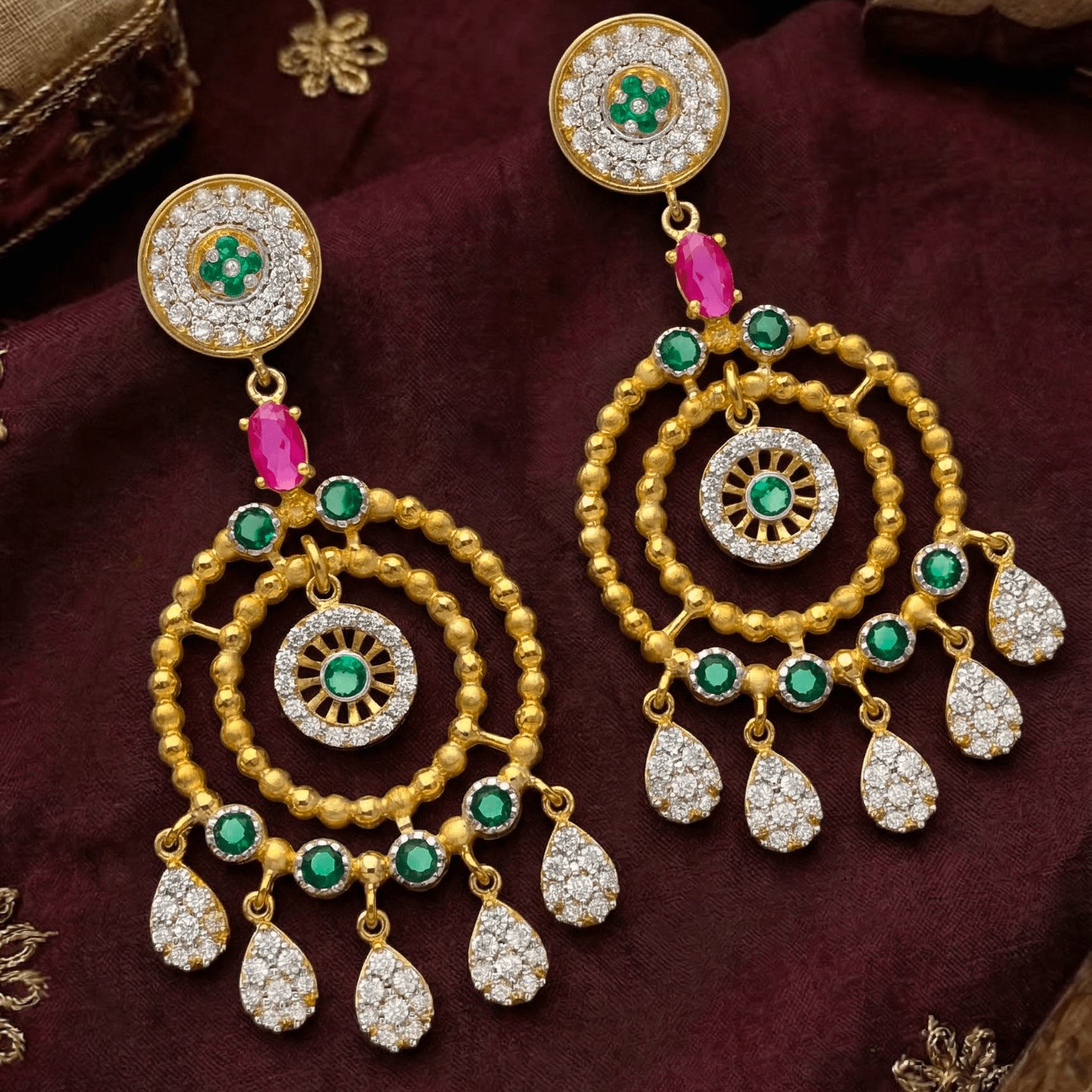 Traditional Chandbalis , South Screw