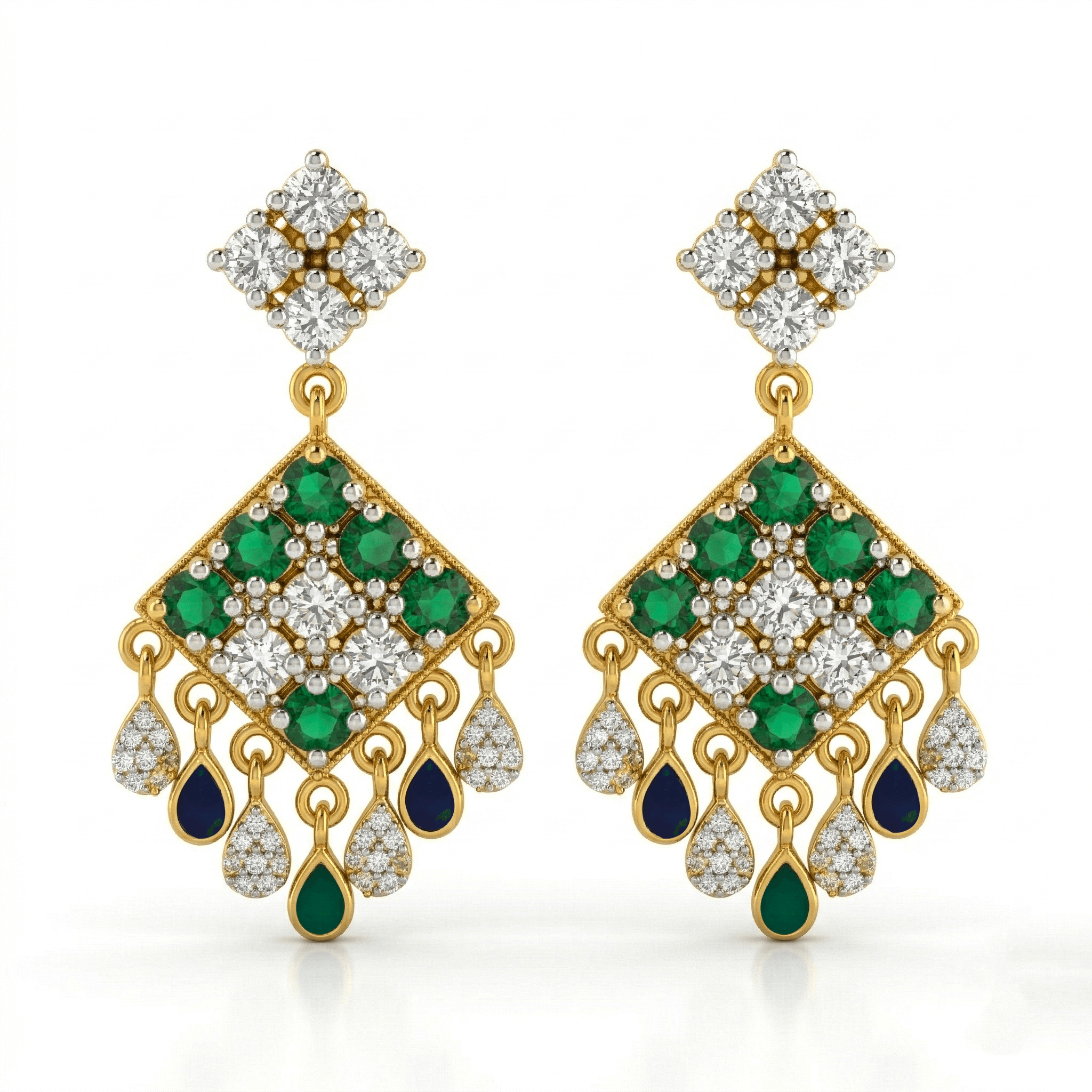 Geometric Chandelier Drops , South Screw
