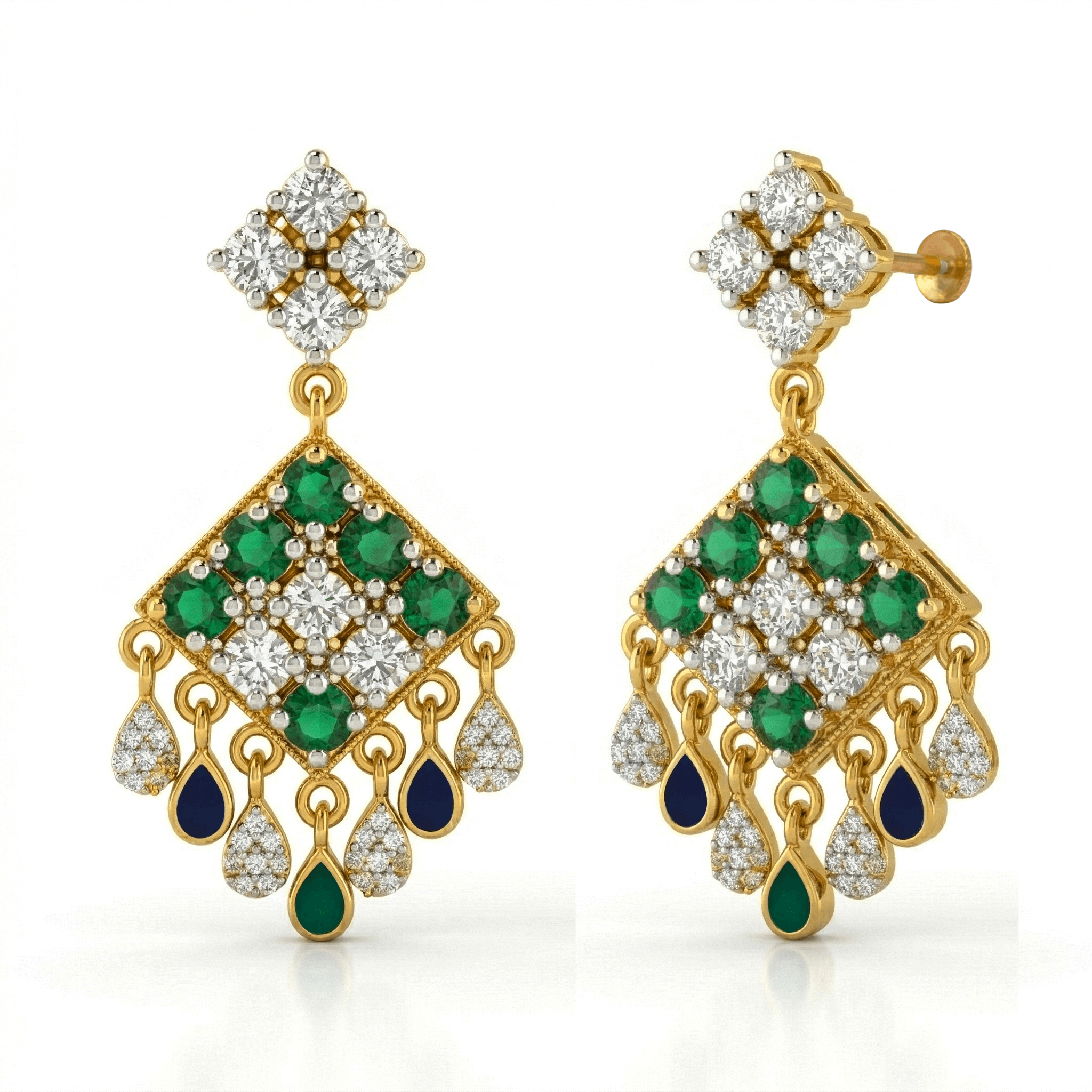 Geometric Chandelier Drops , South Screw