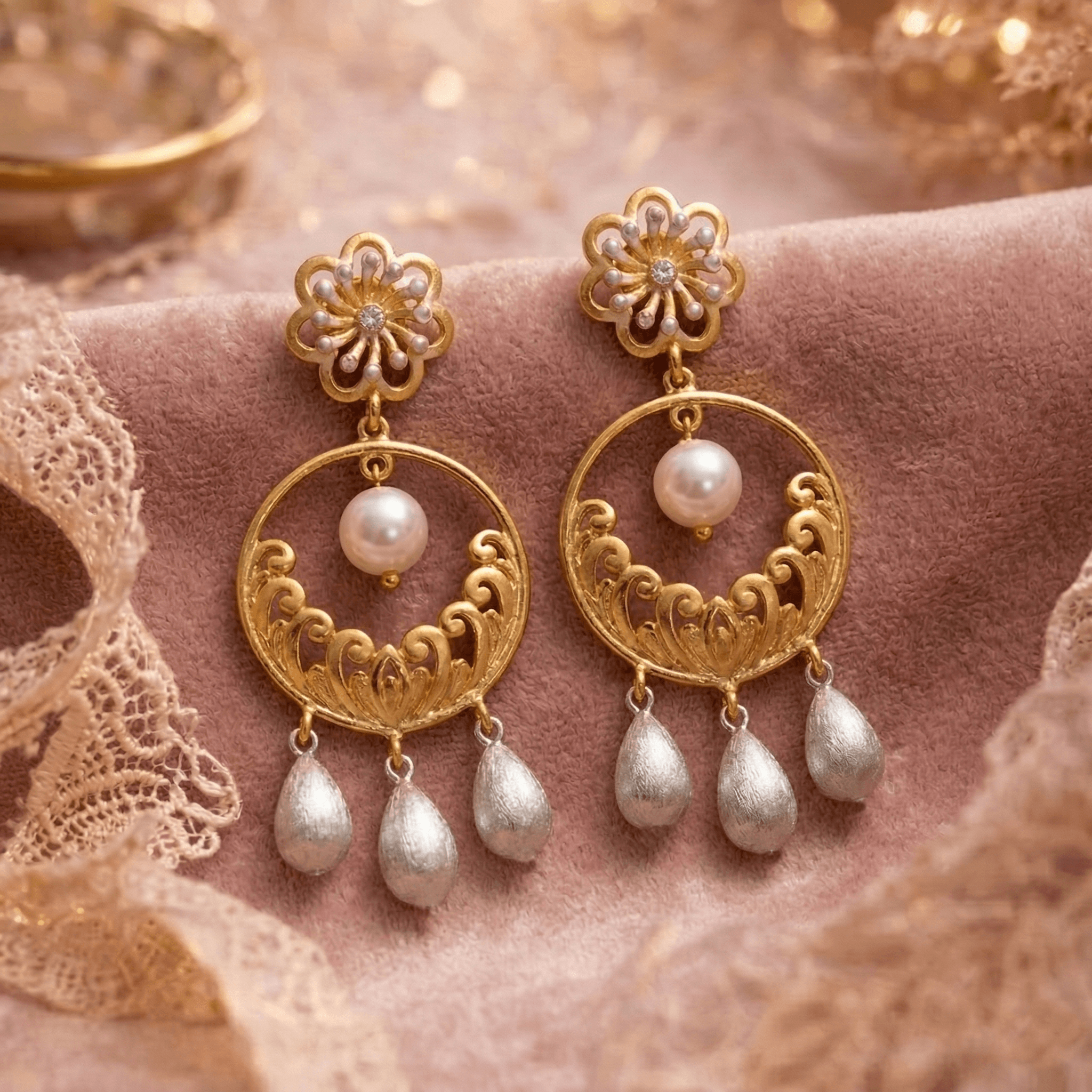 Floral Circle Drops , South Screw