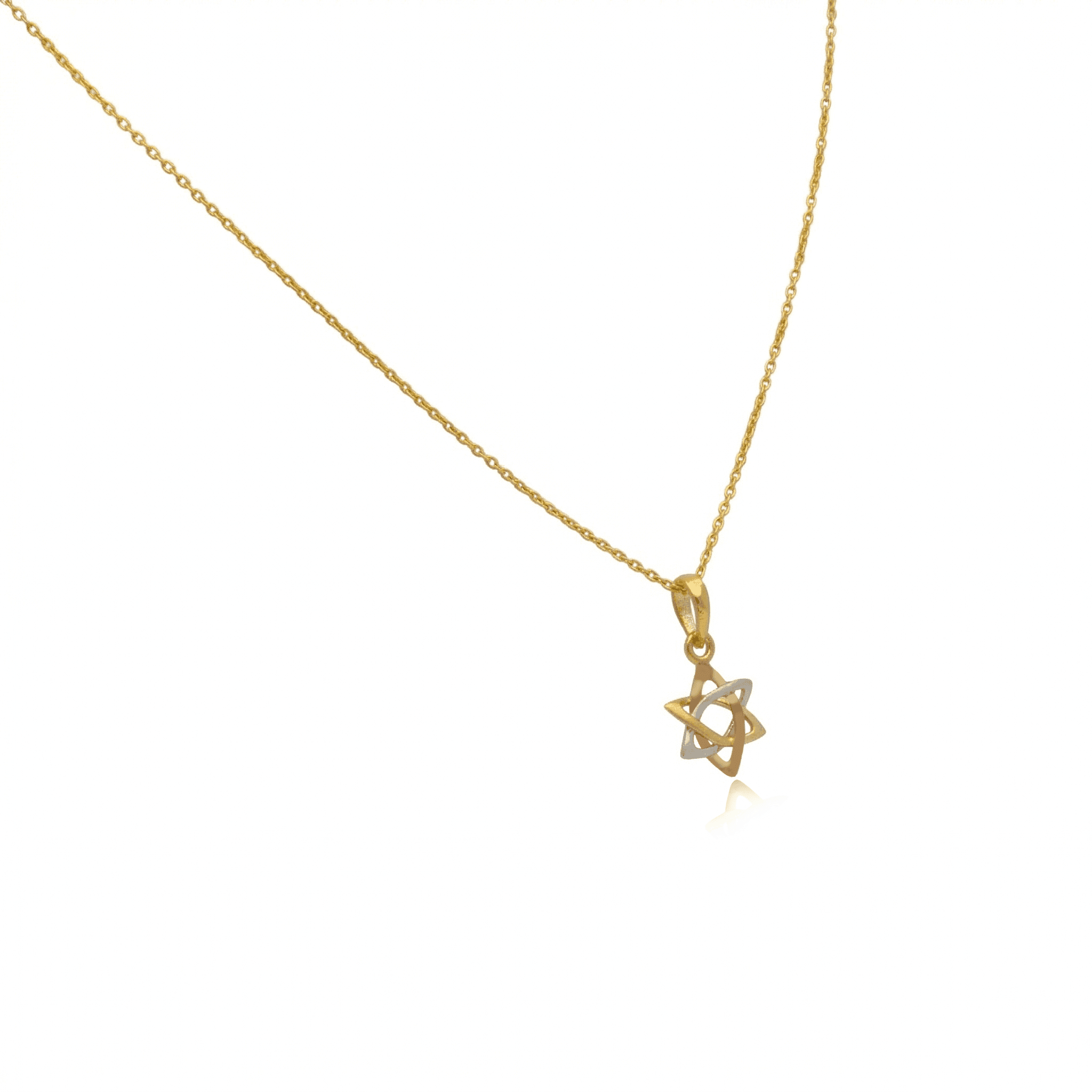 Tri-Tone Star Pendant ,