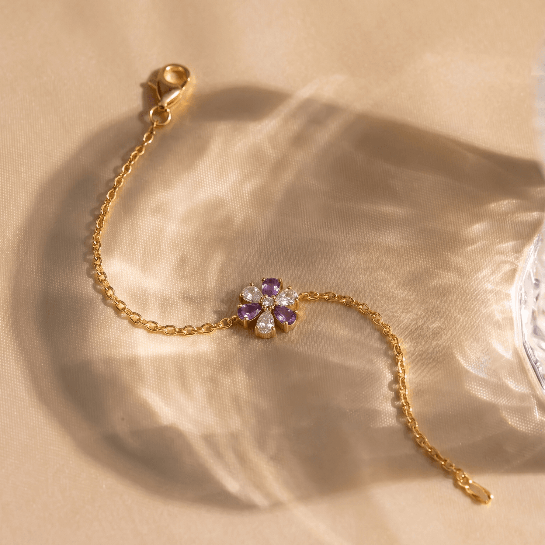 Violet Flora Bracelet ,