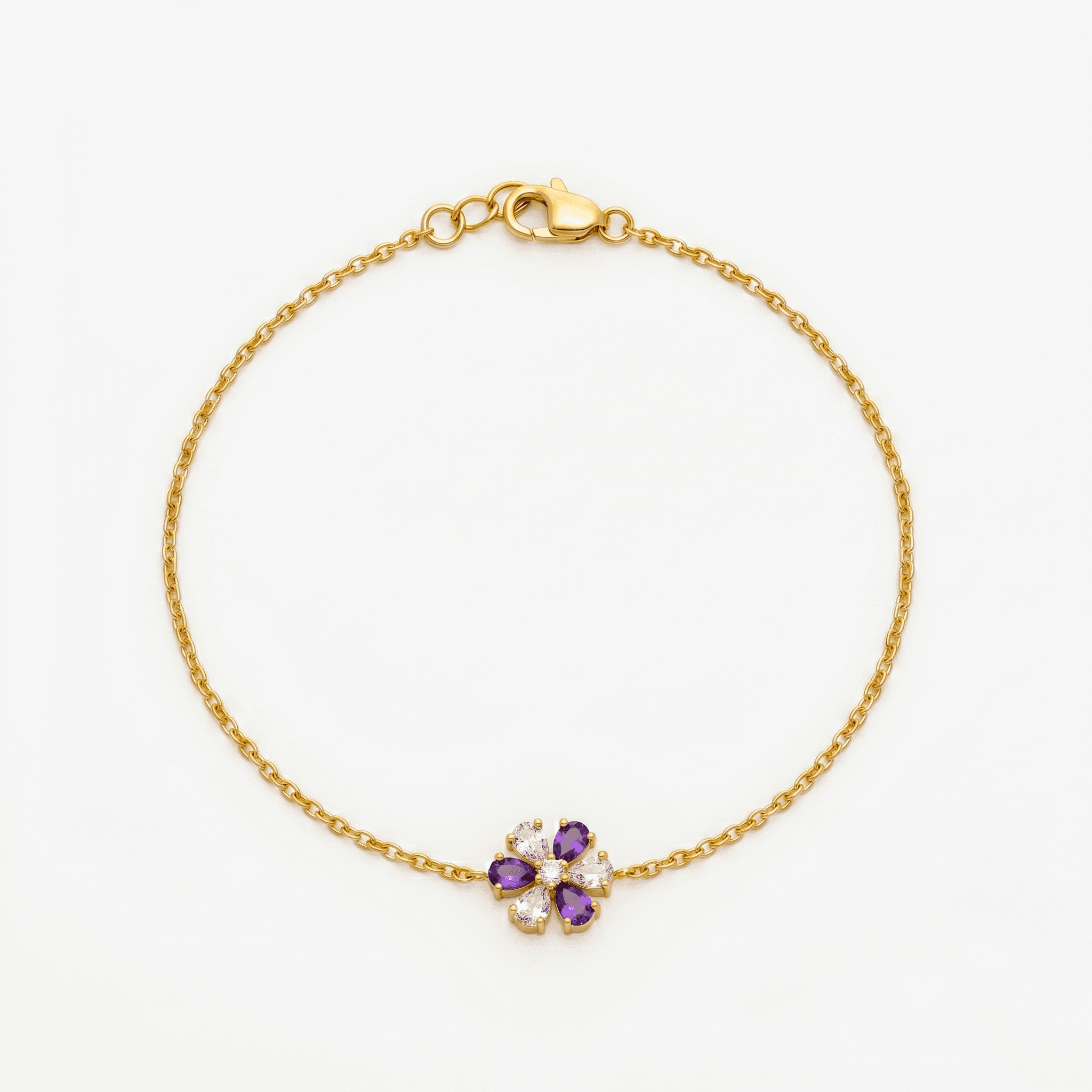 Violet Flora Bracelet ,