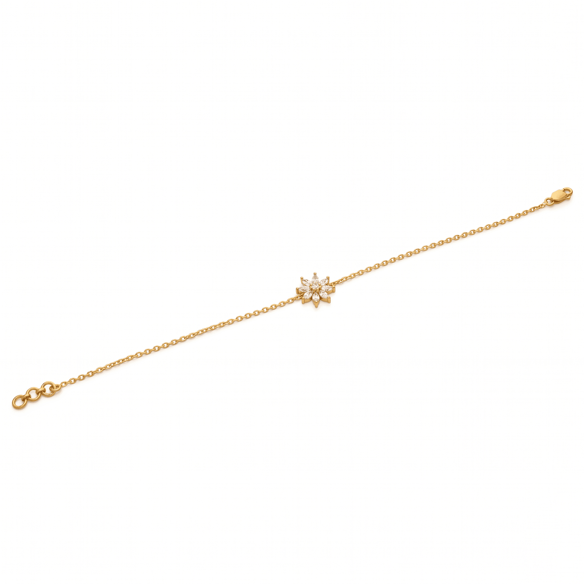 Stella Floral Chain Bracelet ,