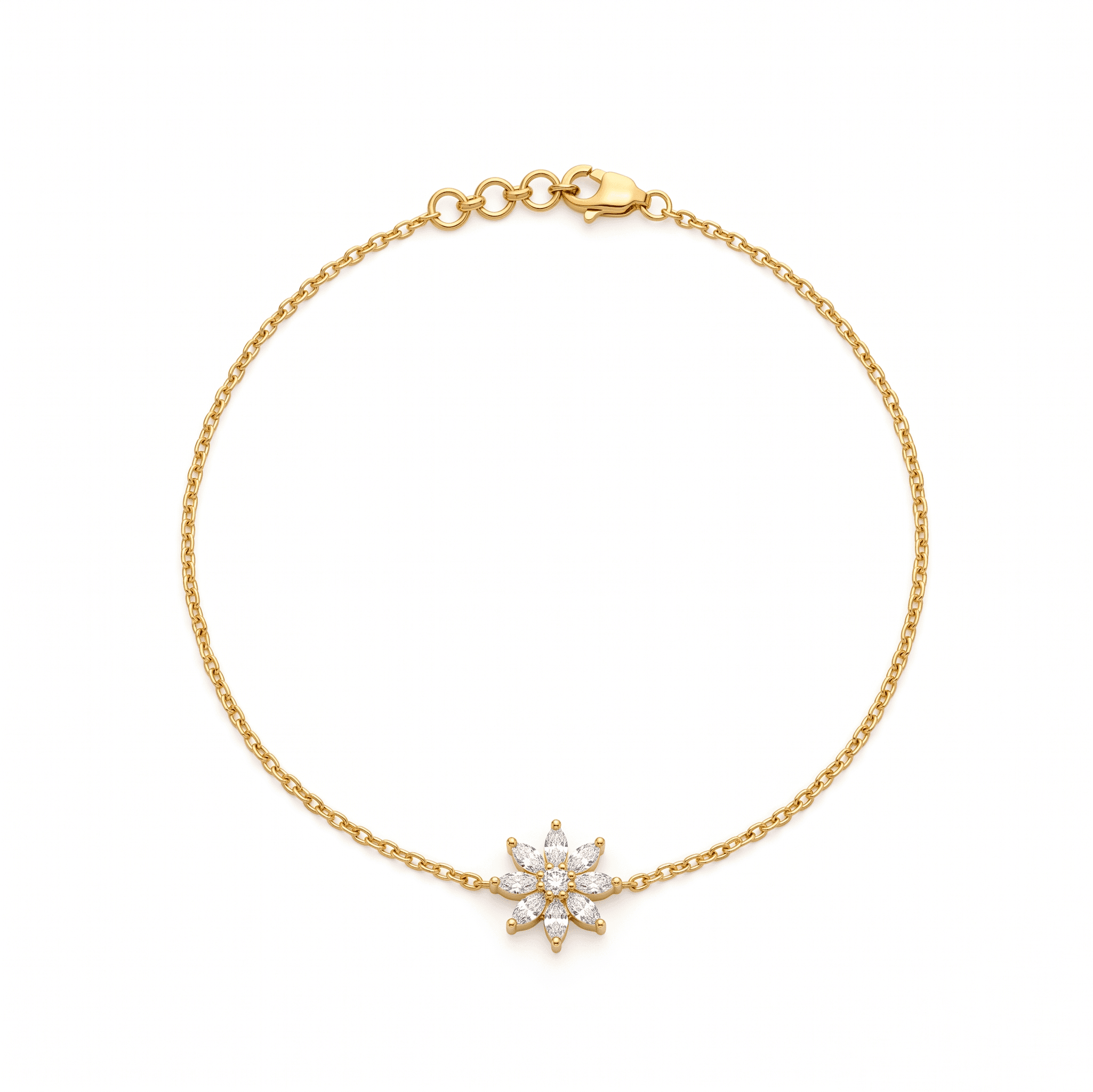Stella Floral Chain Bracelet ,
