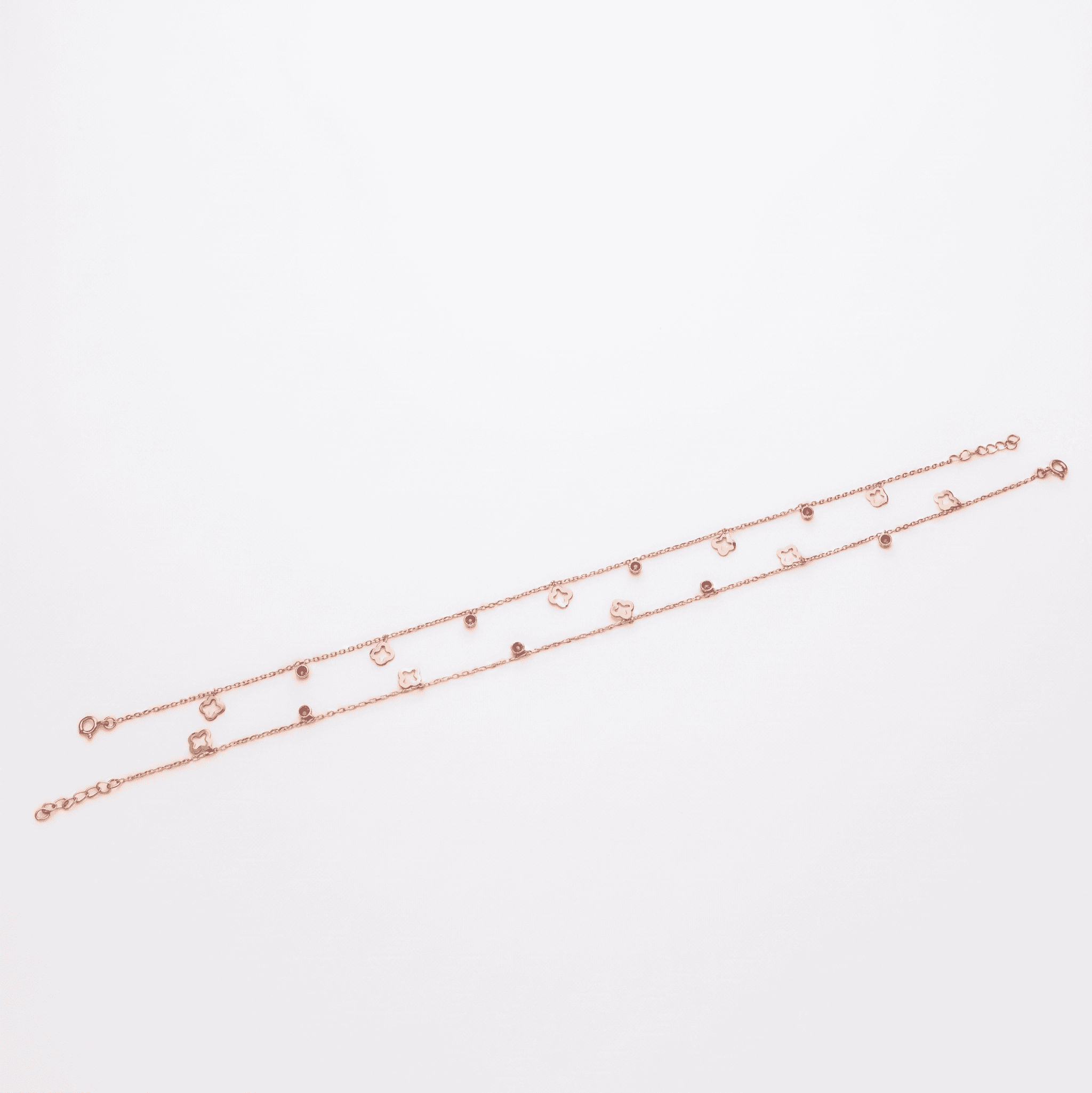 Aura Quatrefoil Anklet ,