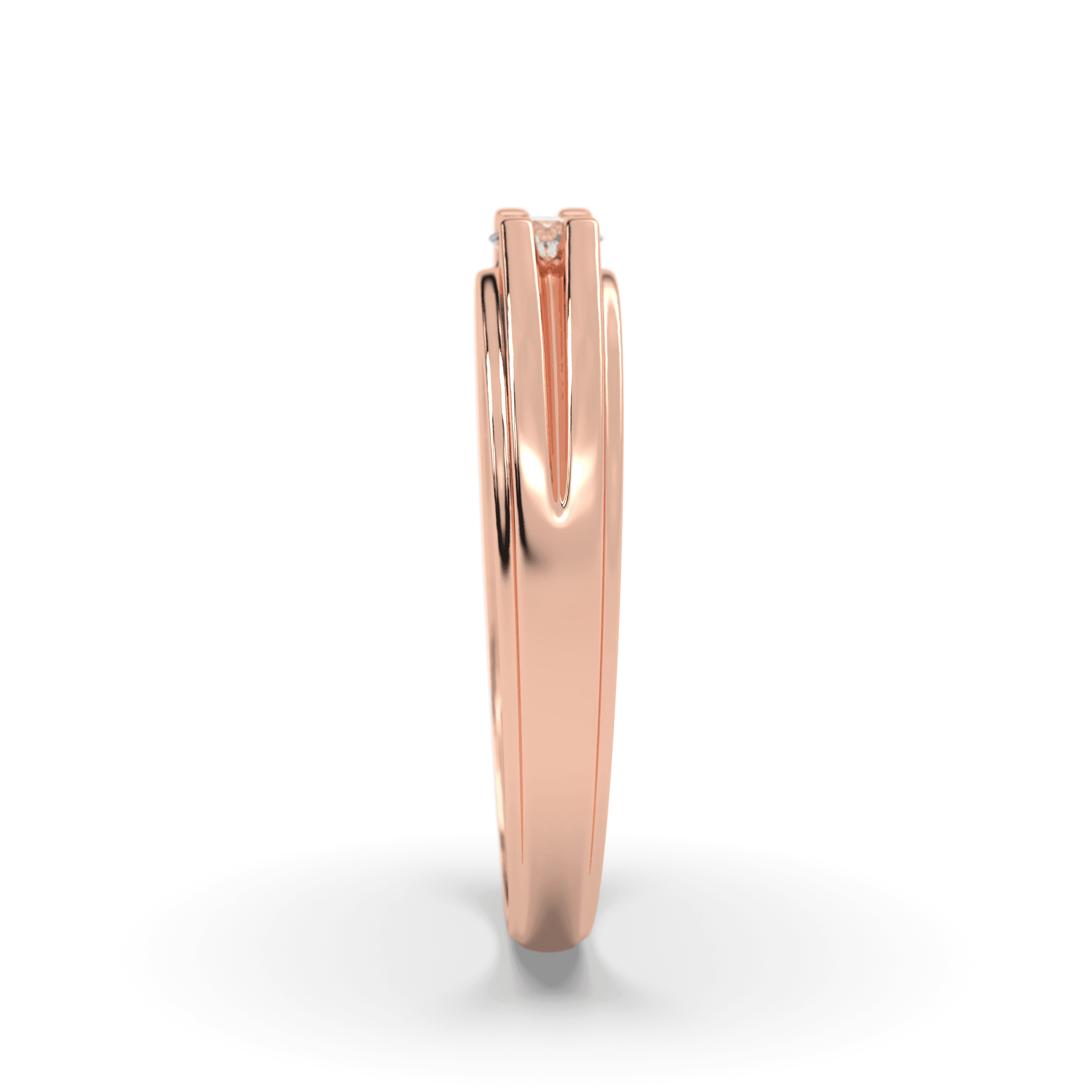 Aria vermeil rose gold Matching Couple Ring , 13