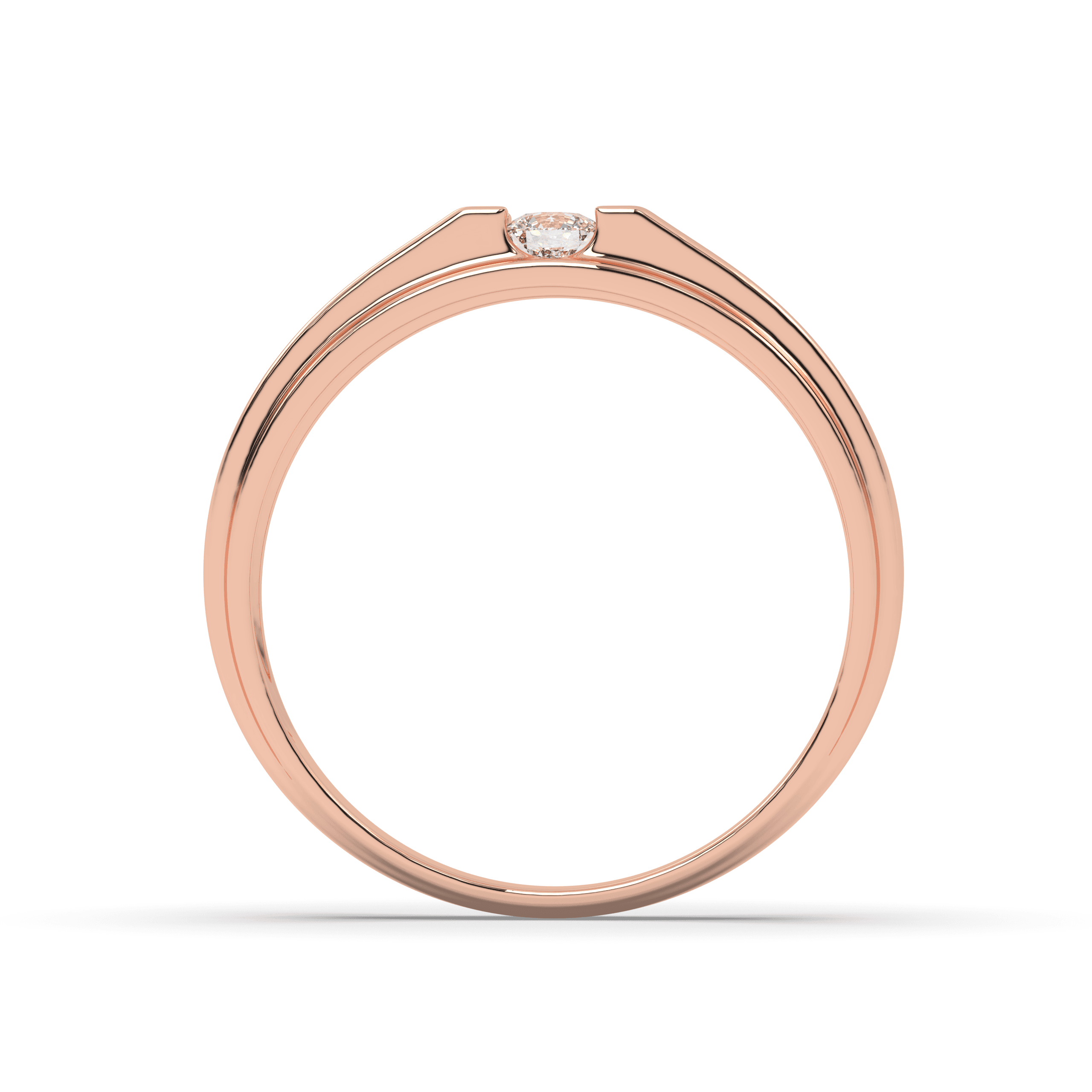 Aria vermeil rose gold Matching Couple Ring , 13