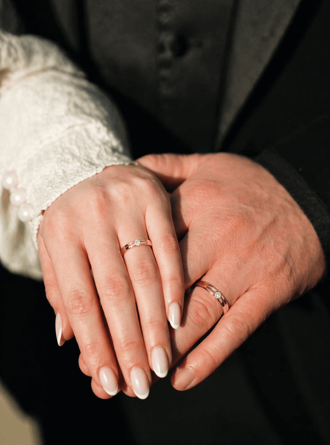 Eternal Bond – vermeil gold Couple Rings , 13