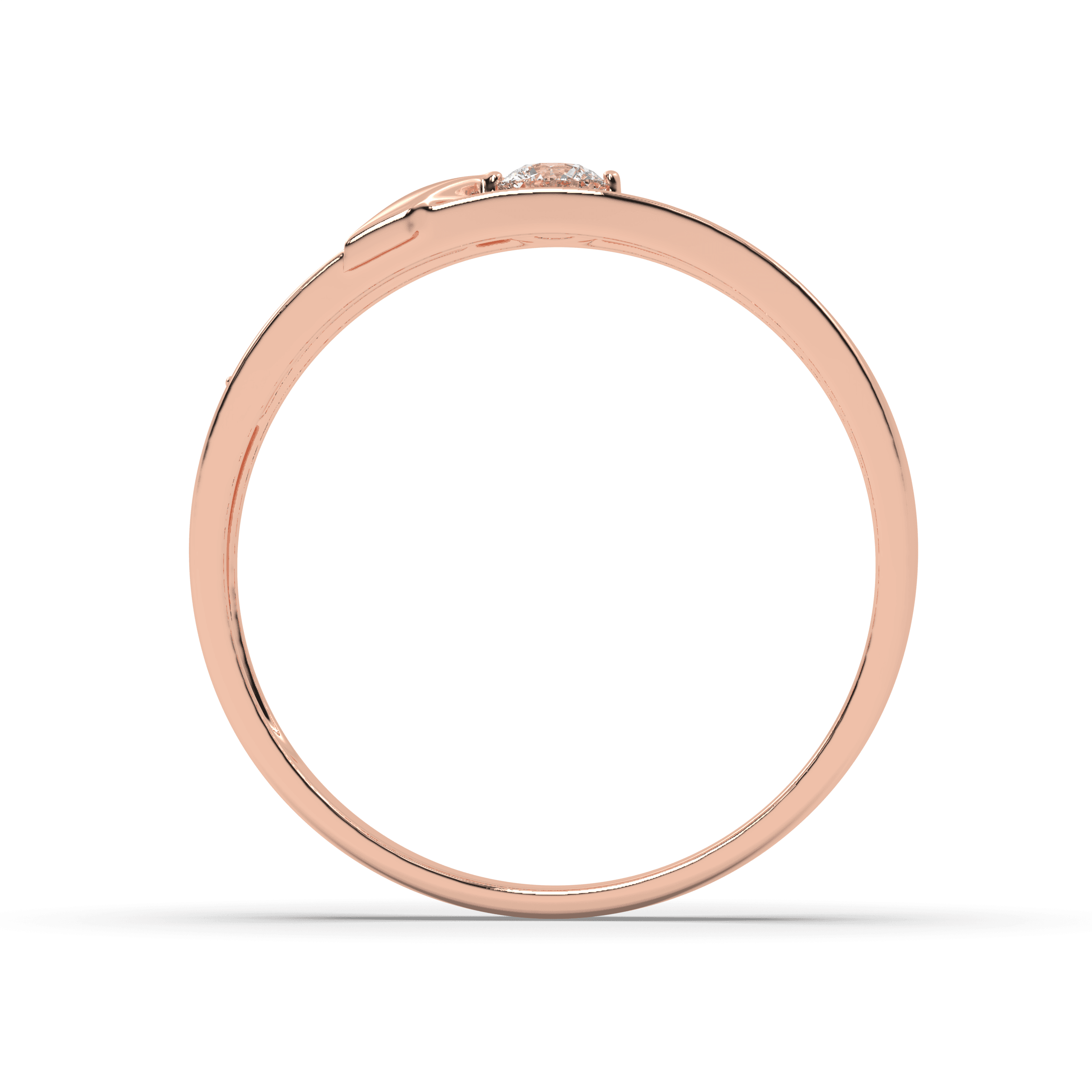 Vermeil Rose gold silver couple rings , 13