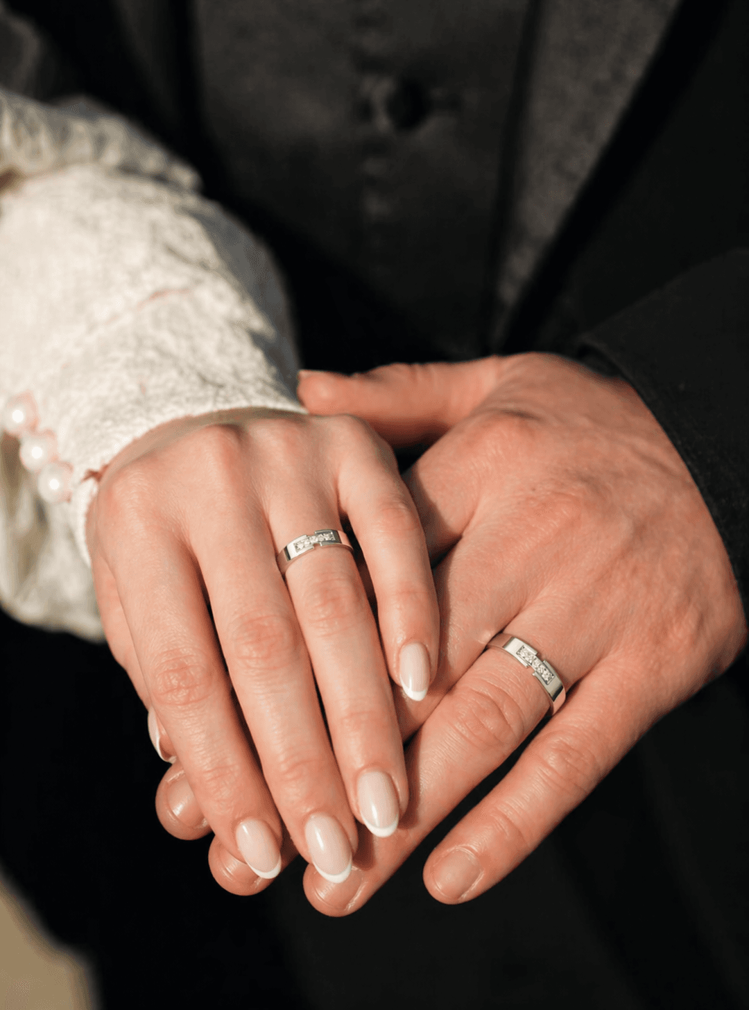 Twin Soul Matching Silver Couple Rings , 13