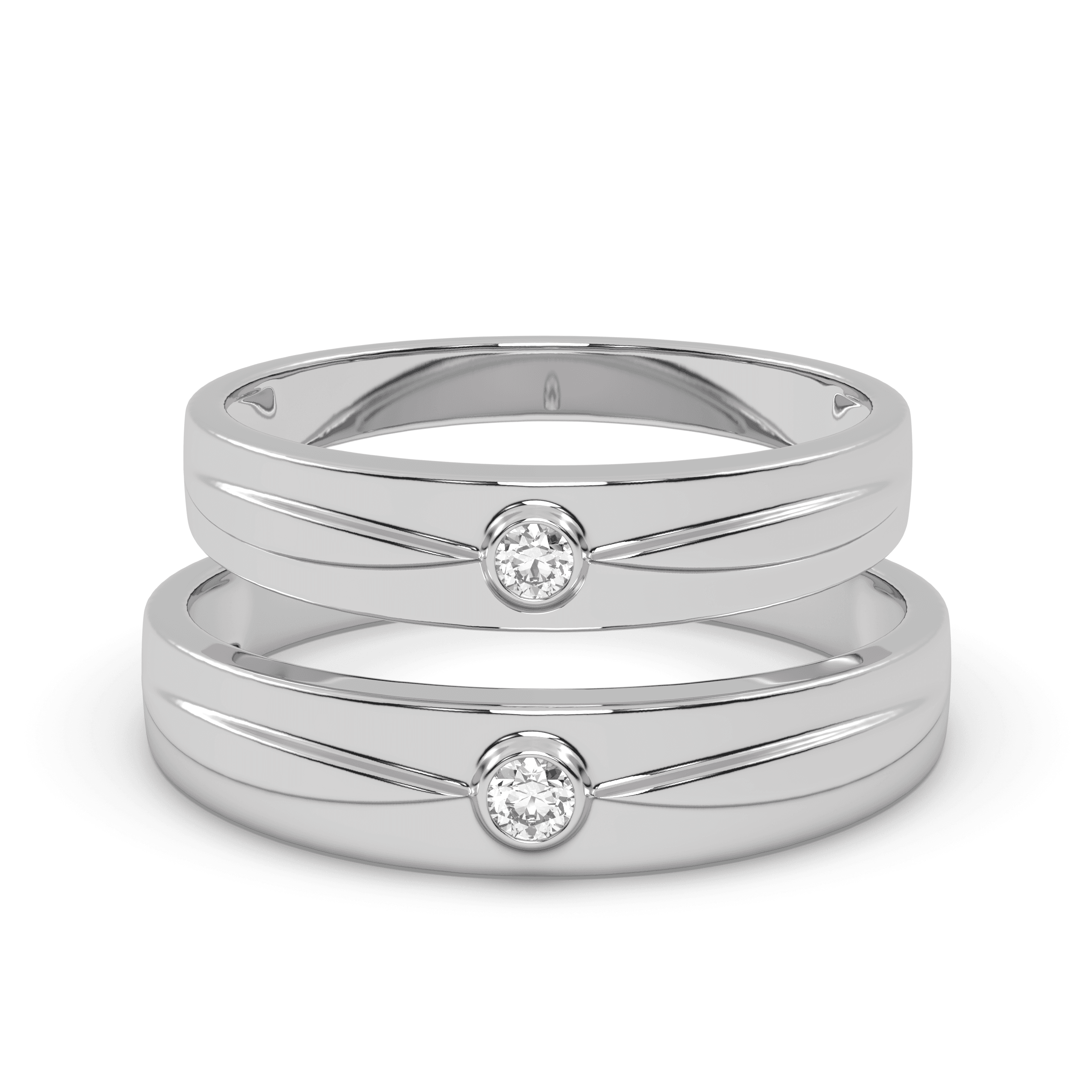Classic Wave Matching Couple Rings , 13