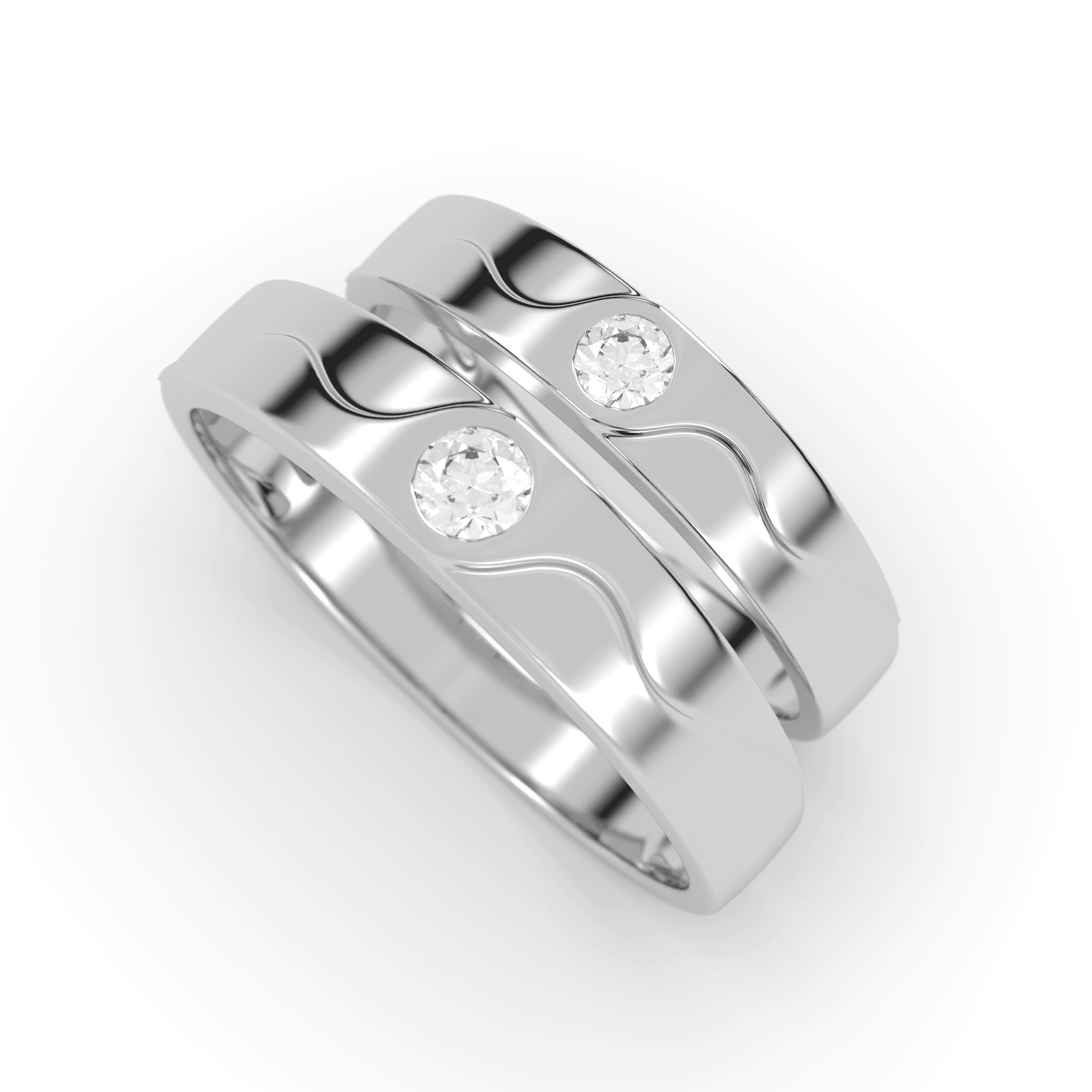 Ocean Wave Matching Promise Ring , 13