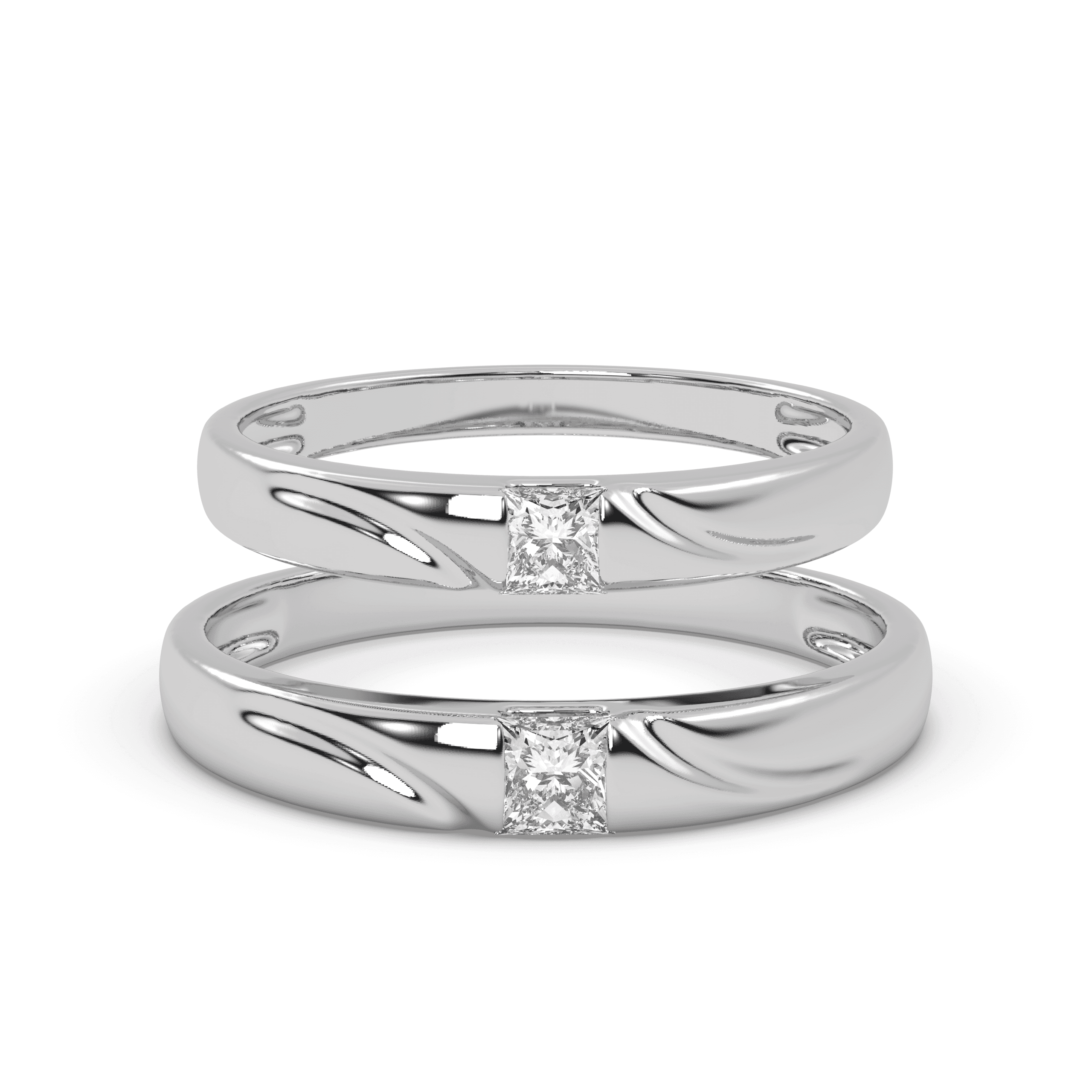 True Love Matching Silver Ring , 13