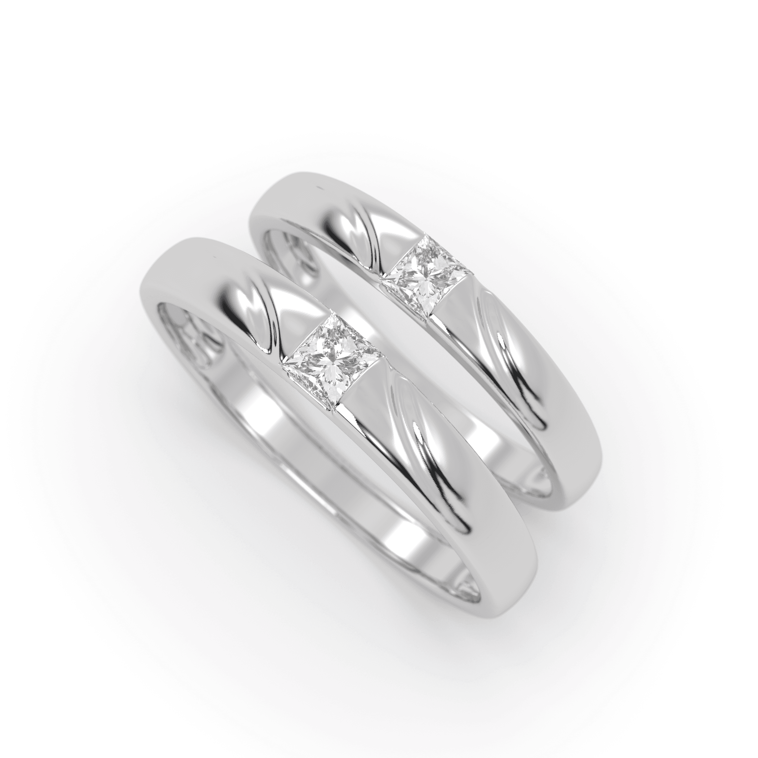 True Love Matching Silver Ring , 13