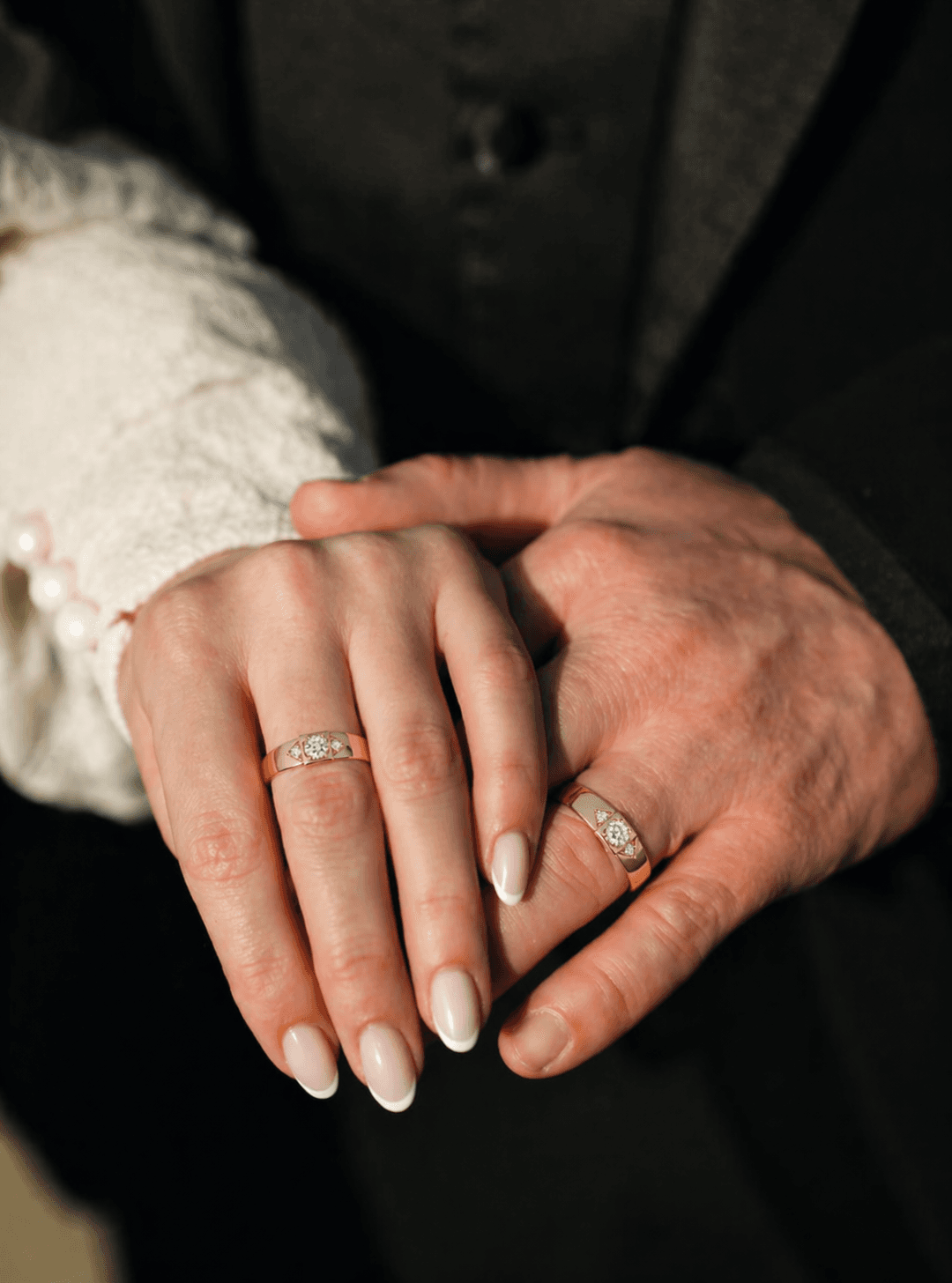 Pure Love Vermeil Gold Promise Ring Set , 13