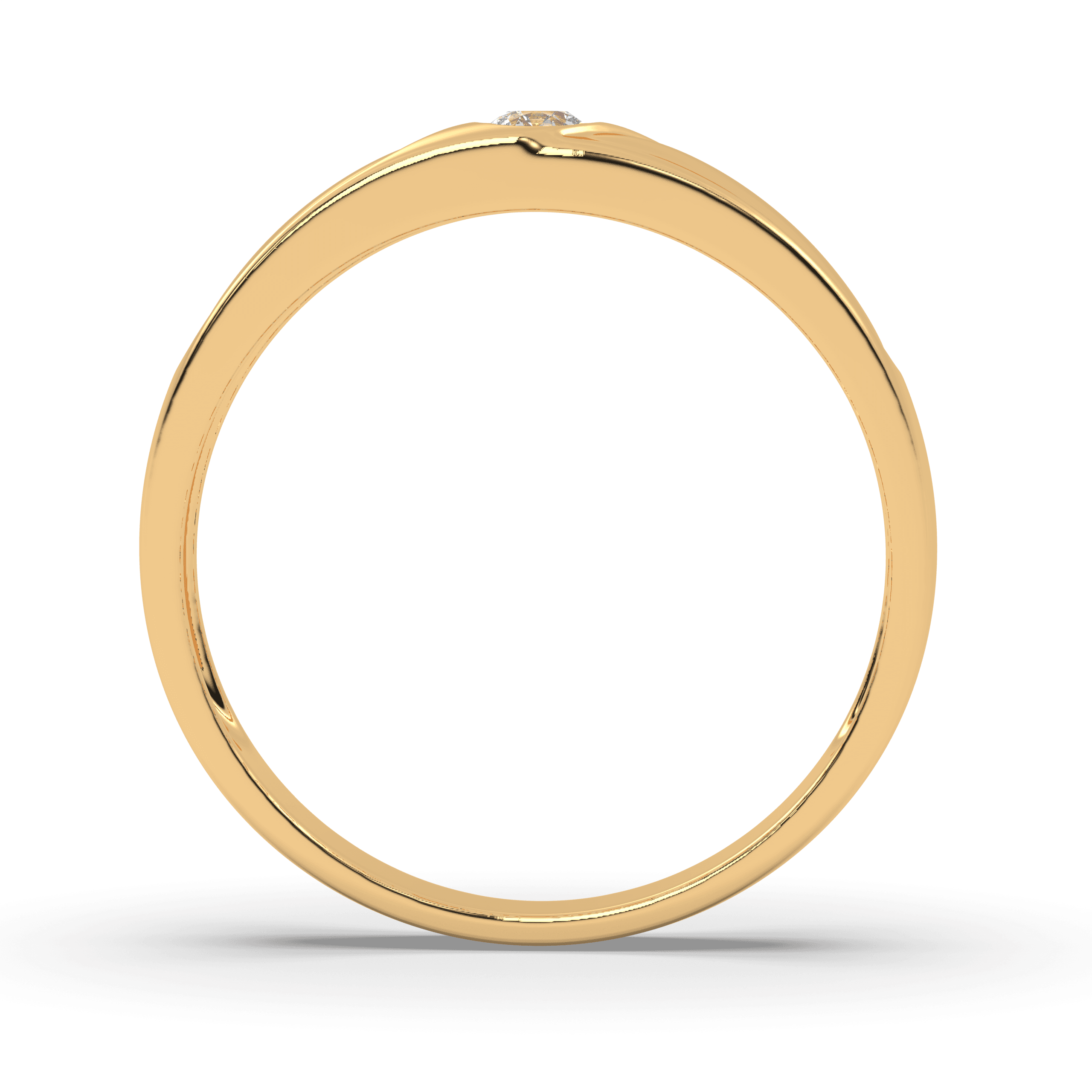 Eternal Wave Vermeil gold Couple Rings , 13