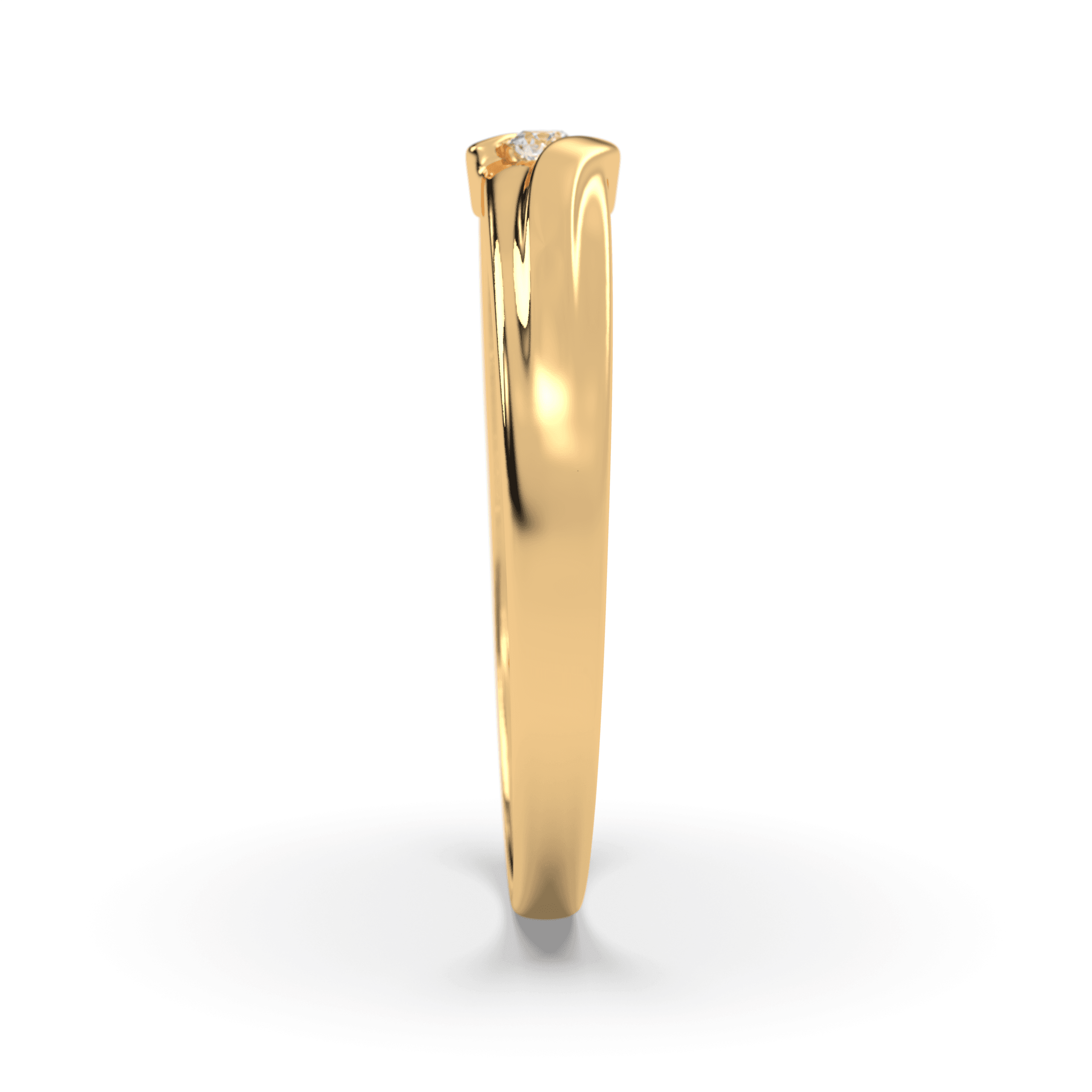 Union Wave – Vermeil gold Couple Ring , 13