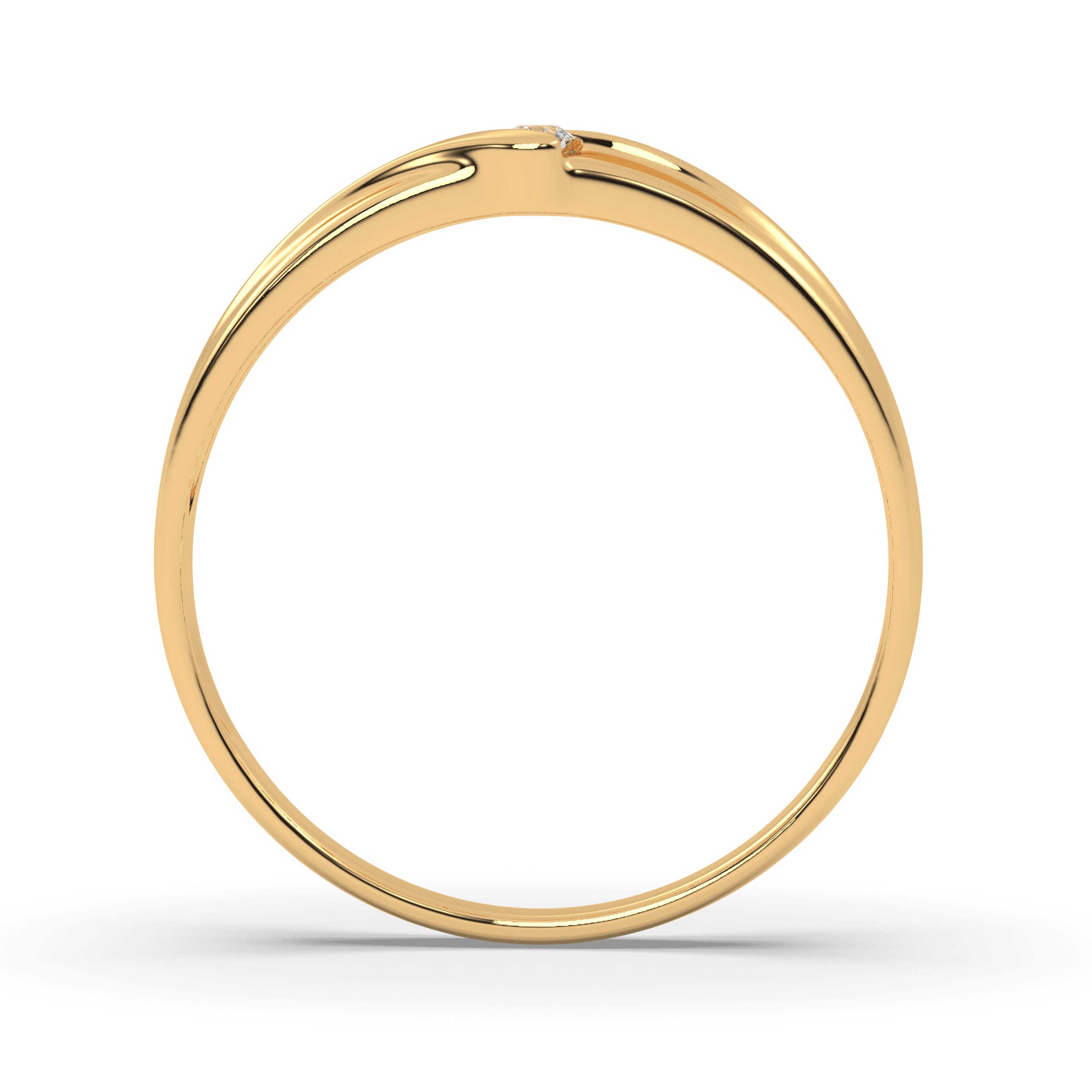 Union Wave – Vermeil gold Couple Ring , 13