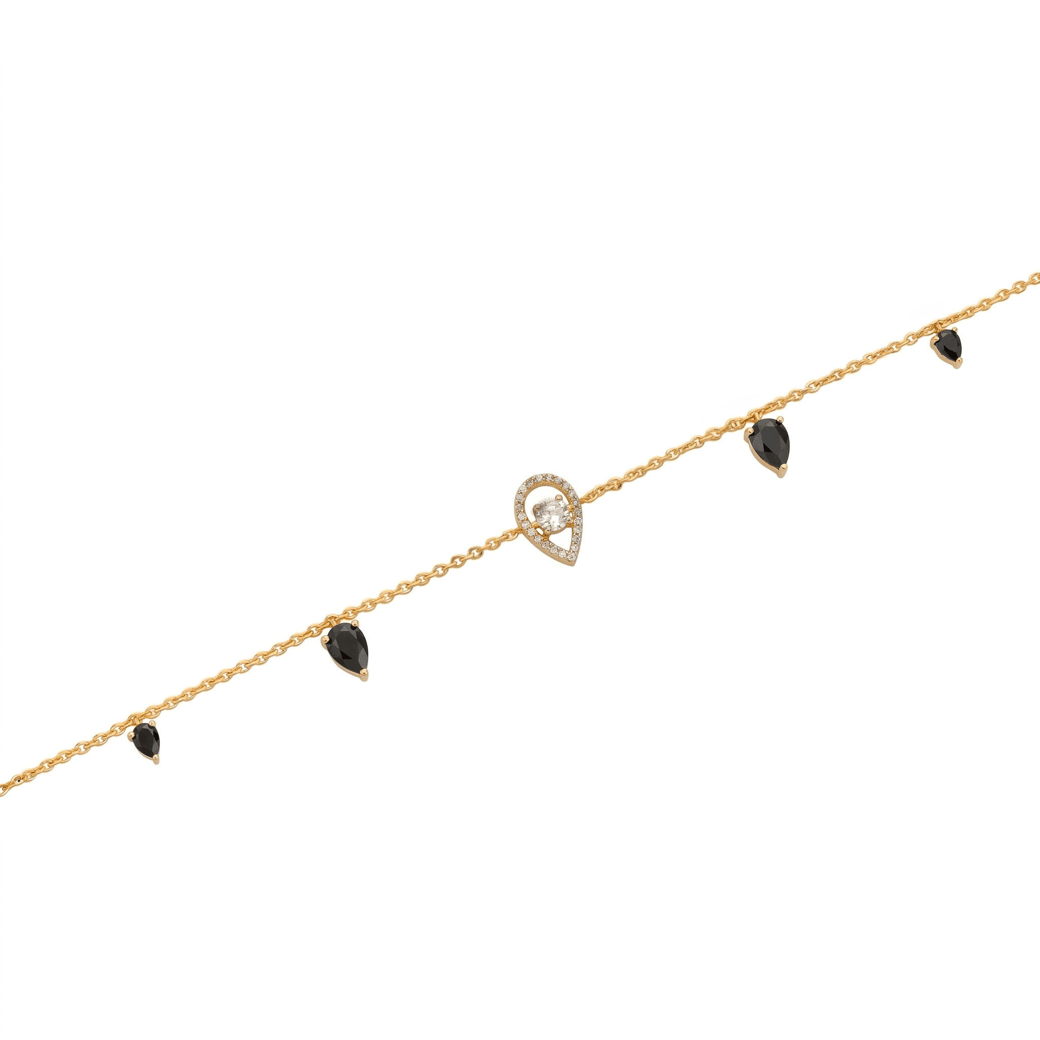 Midnight Drop Anklet. ,