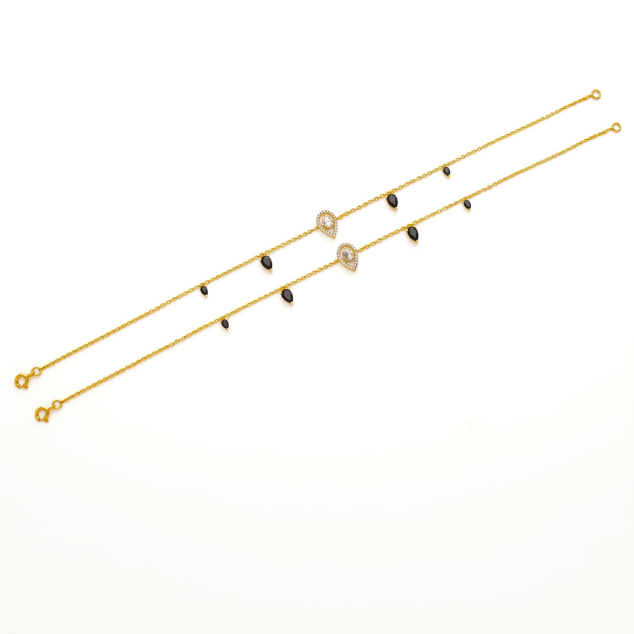 Midnight Drop Anklet. ,