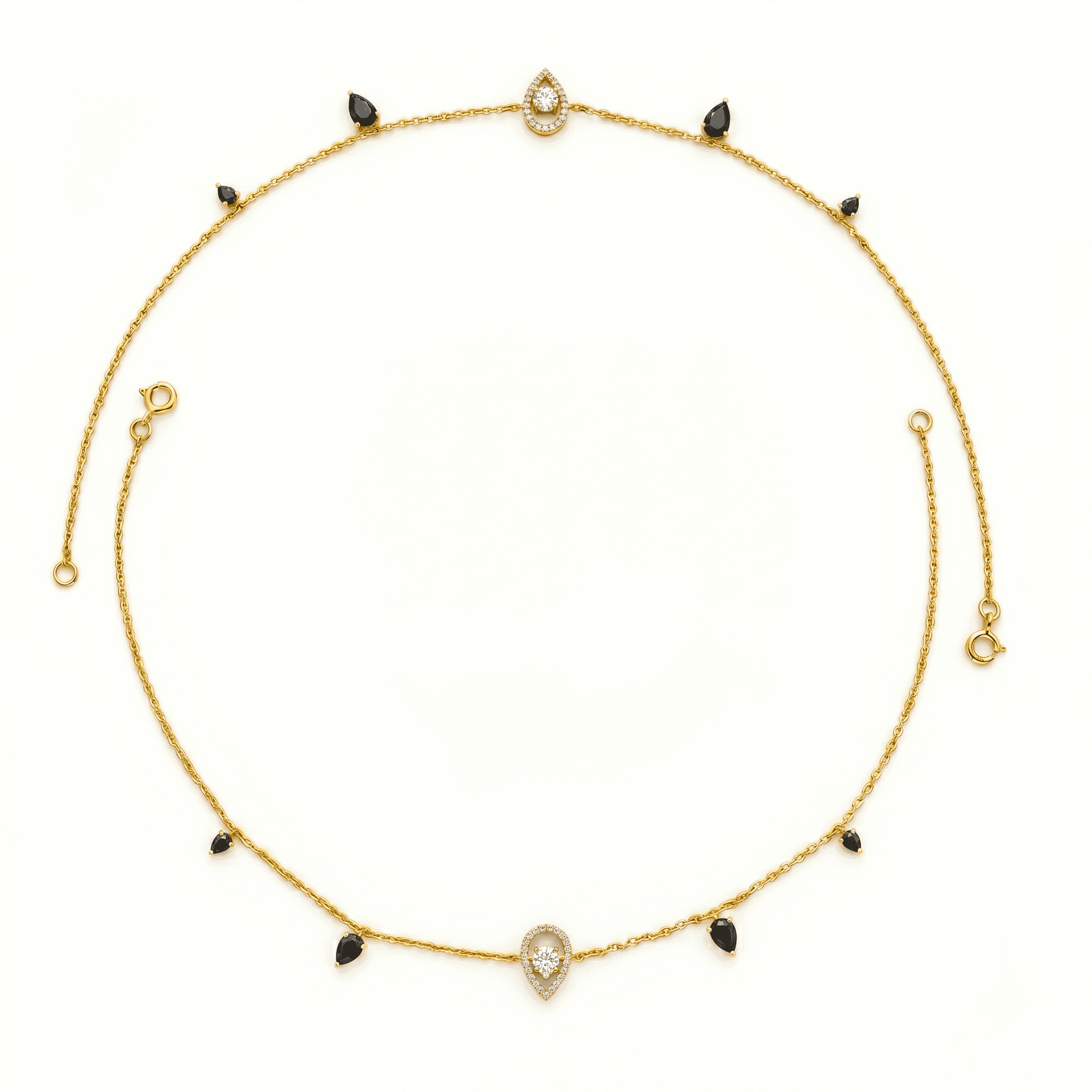 Midnight Drop Anklet. ,