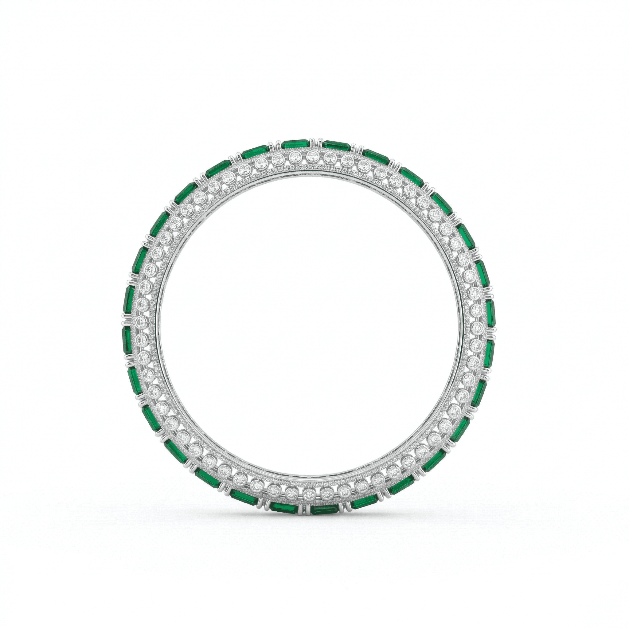 Emerald Eternity Bangle , 2.3