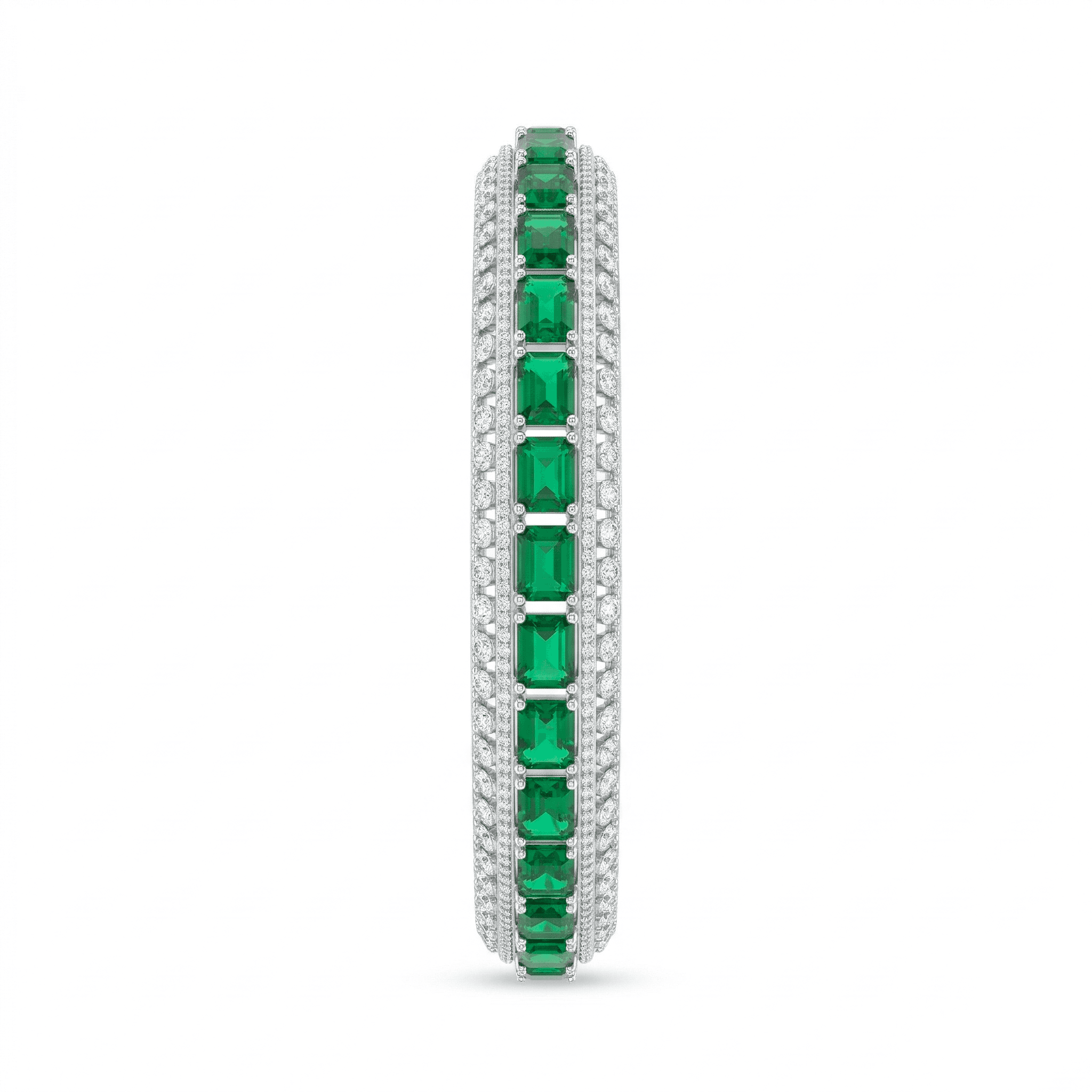 Emerald Eternity Bangle , 2.3