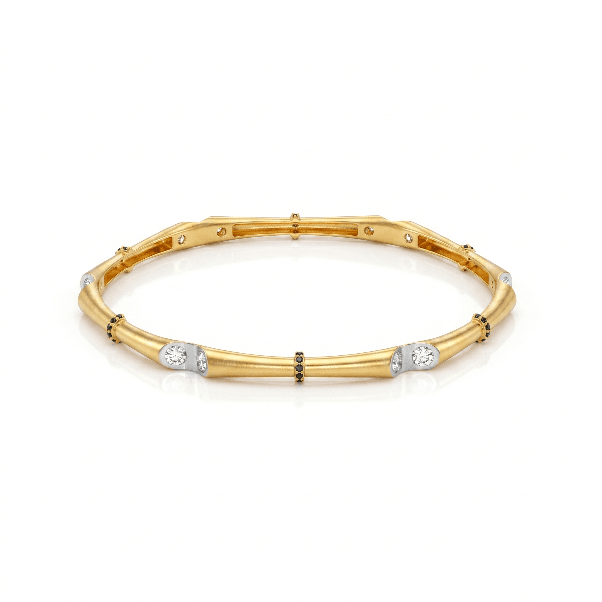 Bamboo Station Solitaire Bangle , 2.3