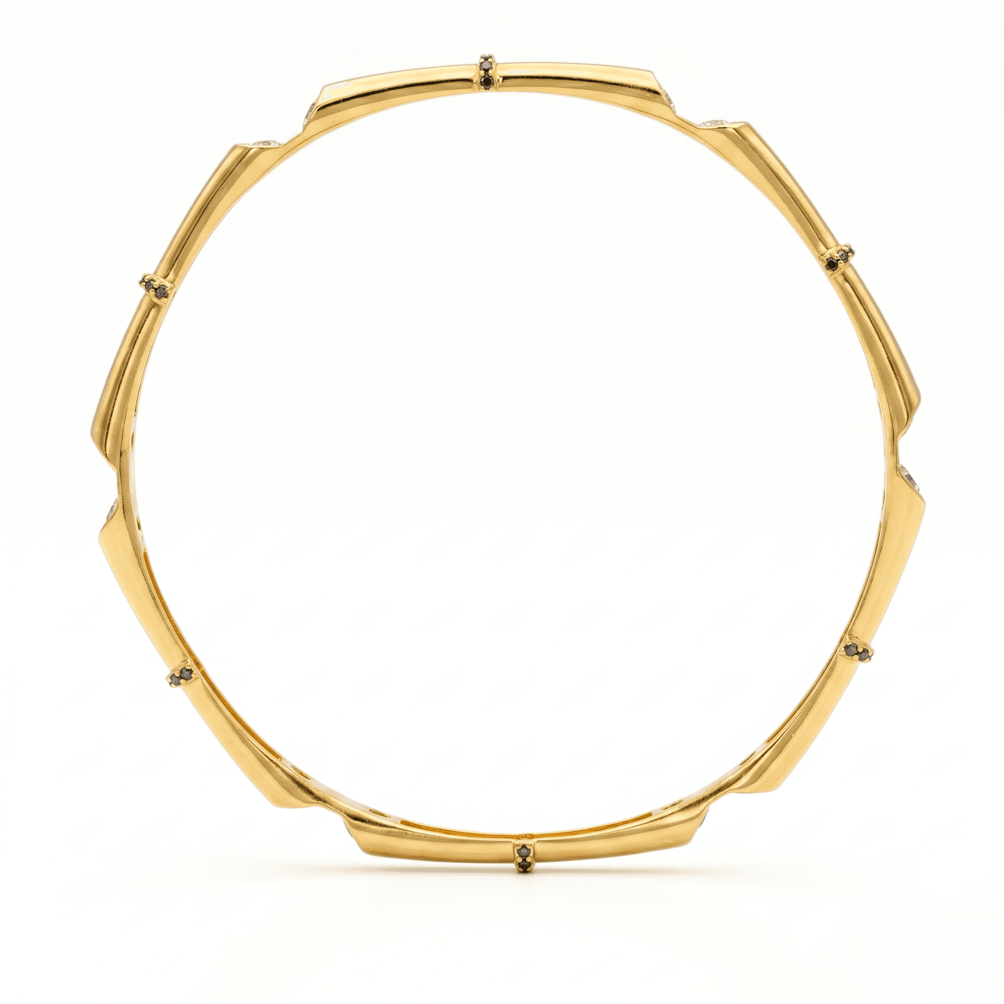 Bamboo Station Solitaire Bangle , 2.3