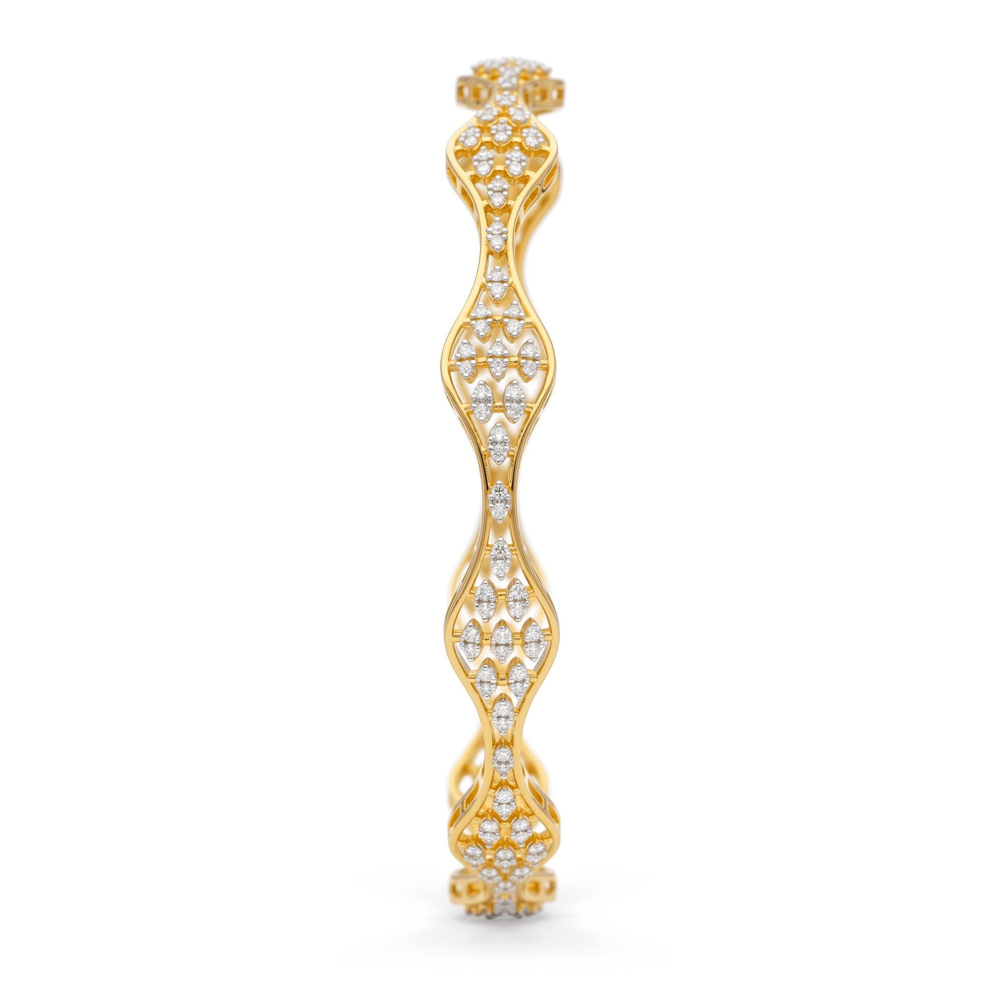Wavy Lattice Bangle , 2.3