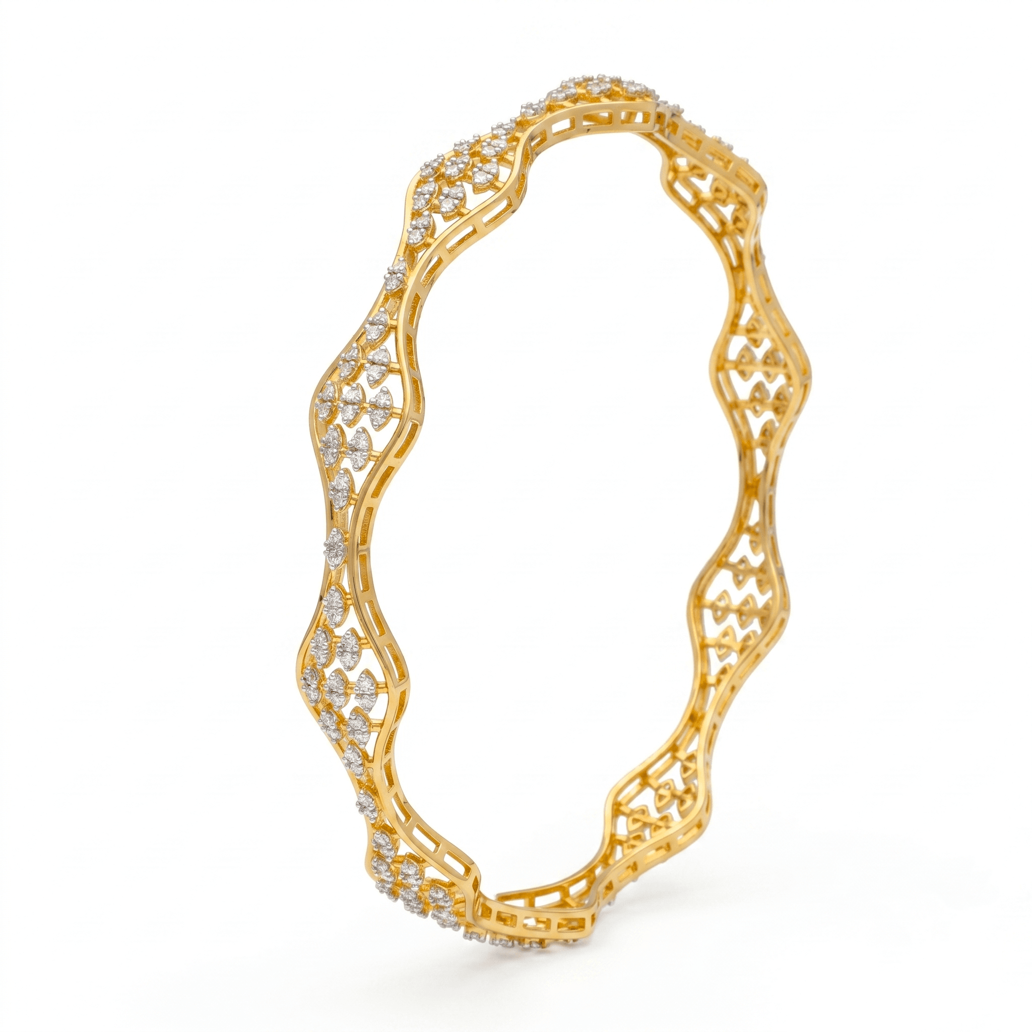 Wavy Lattice Bangle , 2.3