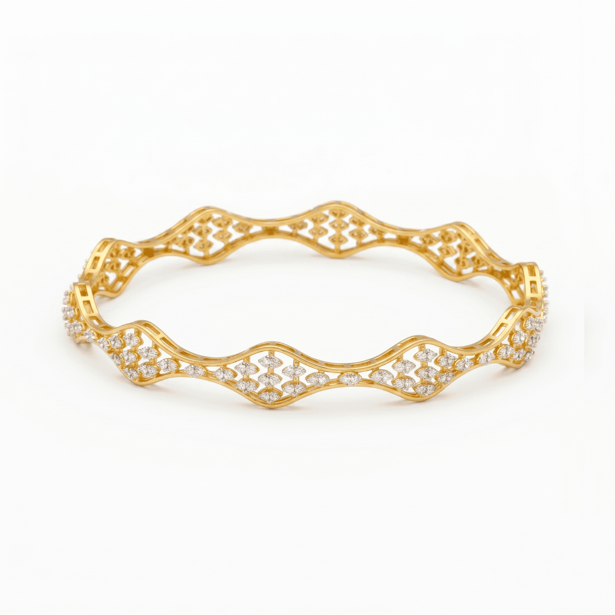 Wavy Lattice Bangle , 2.3
